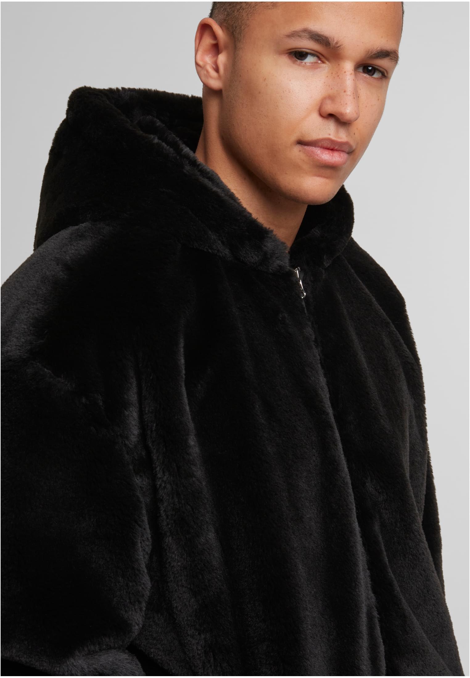 Urban Classics Felpa con cappuccio Full Zip Faux Fur