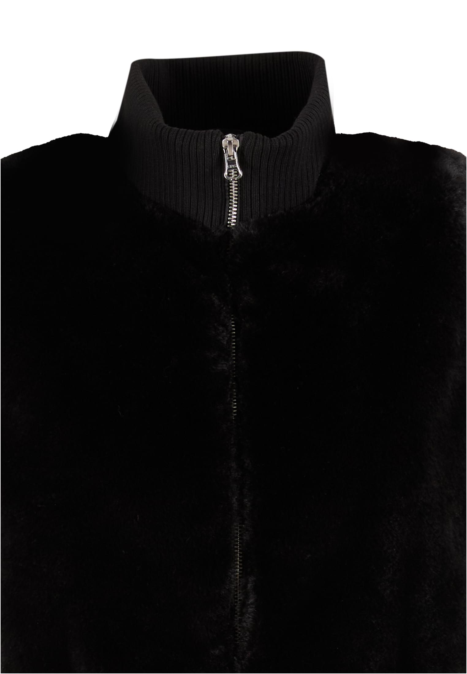 UC Ladies Gilet Cropped Faux Fur