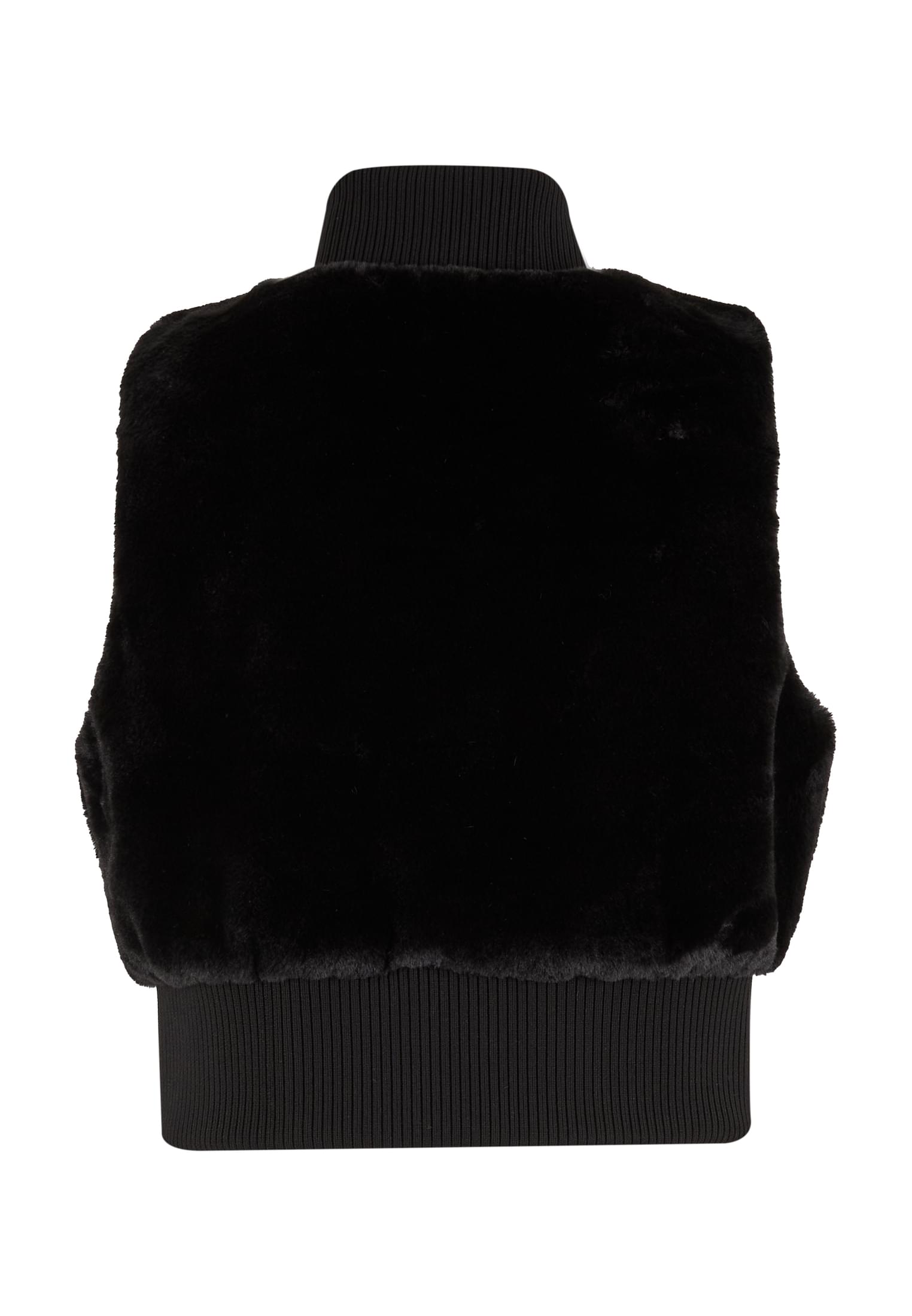 UC Ladies Gilet Cropped Faux Fur