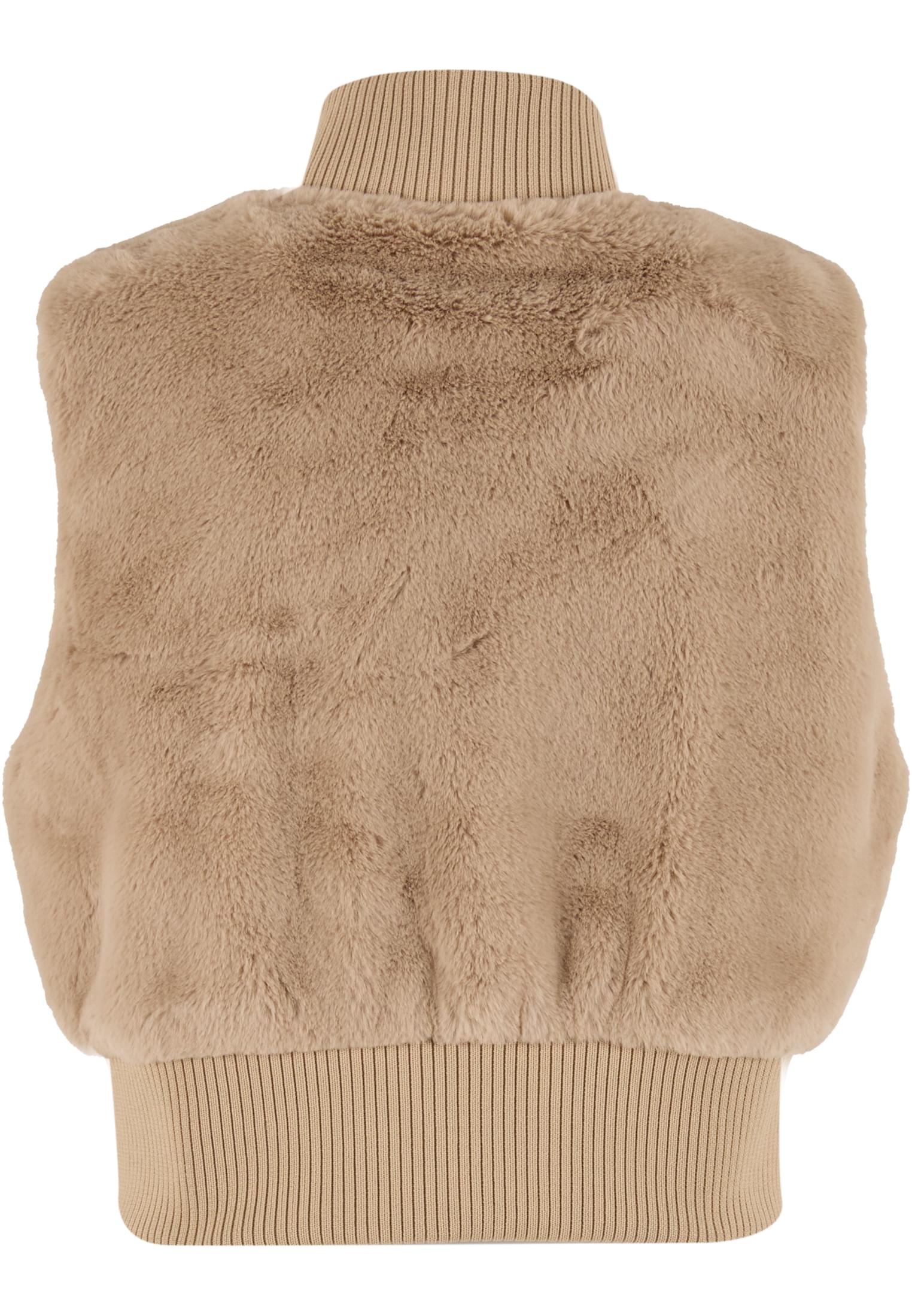 UC Ladies Gilet Cropped Faux Fur wetsand