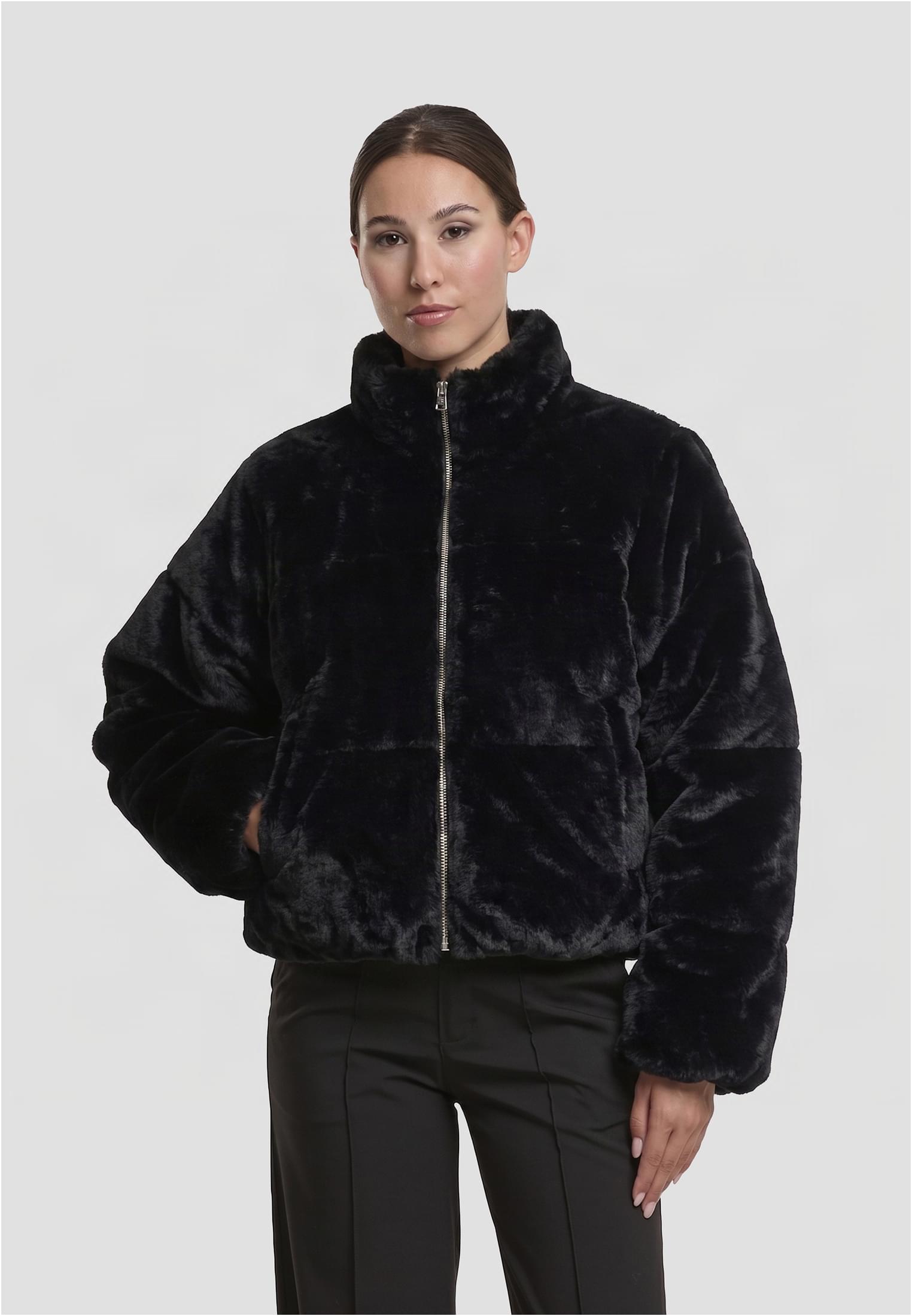 Urban Classics Giacca Short Faux Fur