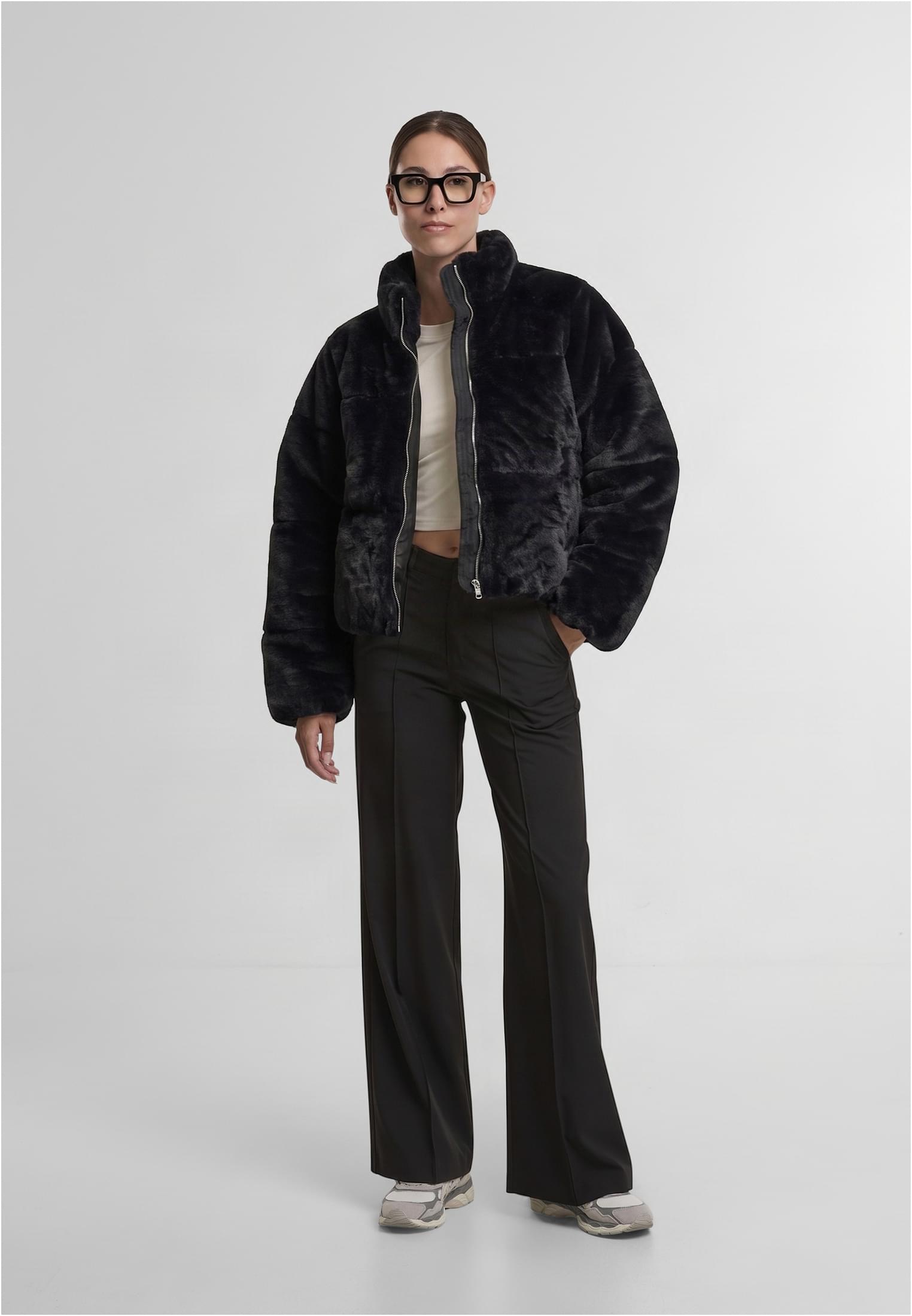 Urban Classics Giacca Short Faux Fur