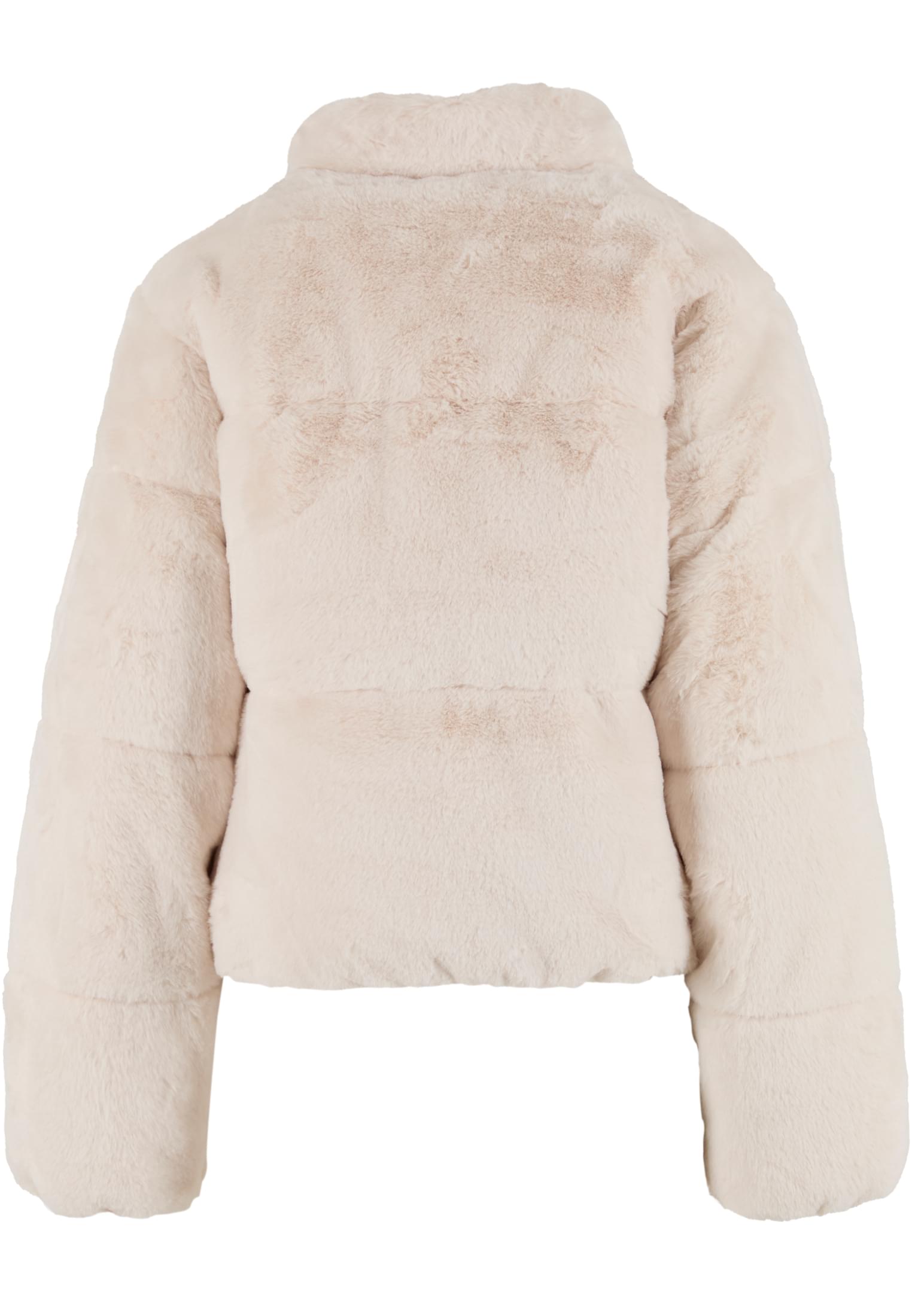 UC Ladies Giacca Short Faux Fur whitesand