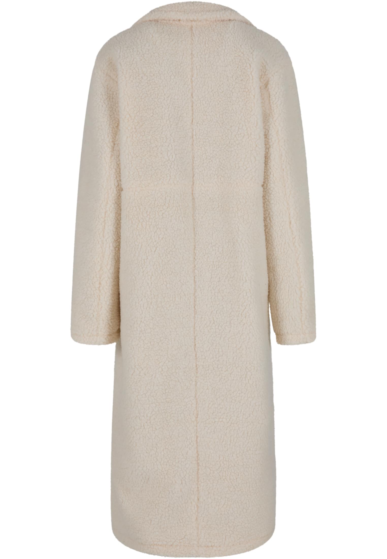 UC Ladies Cappotto Teddy Long whitesand