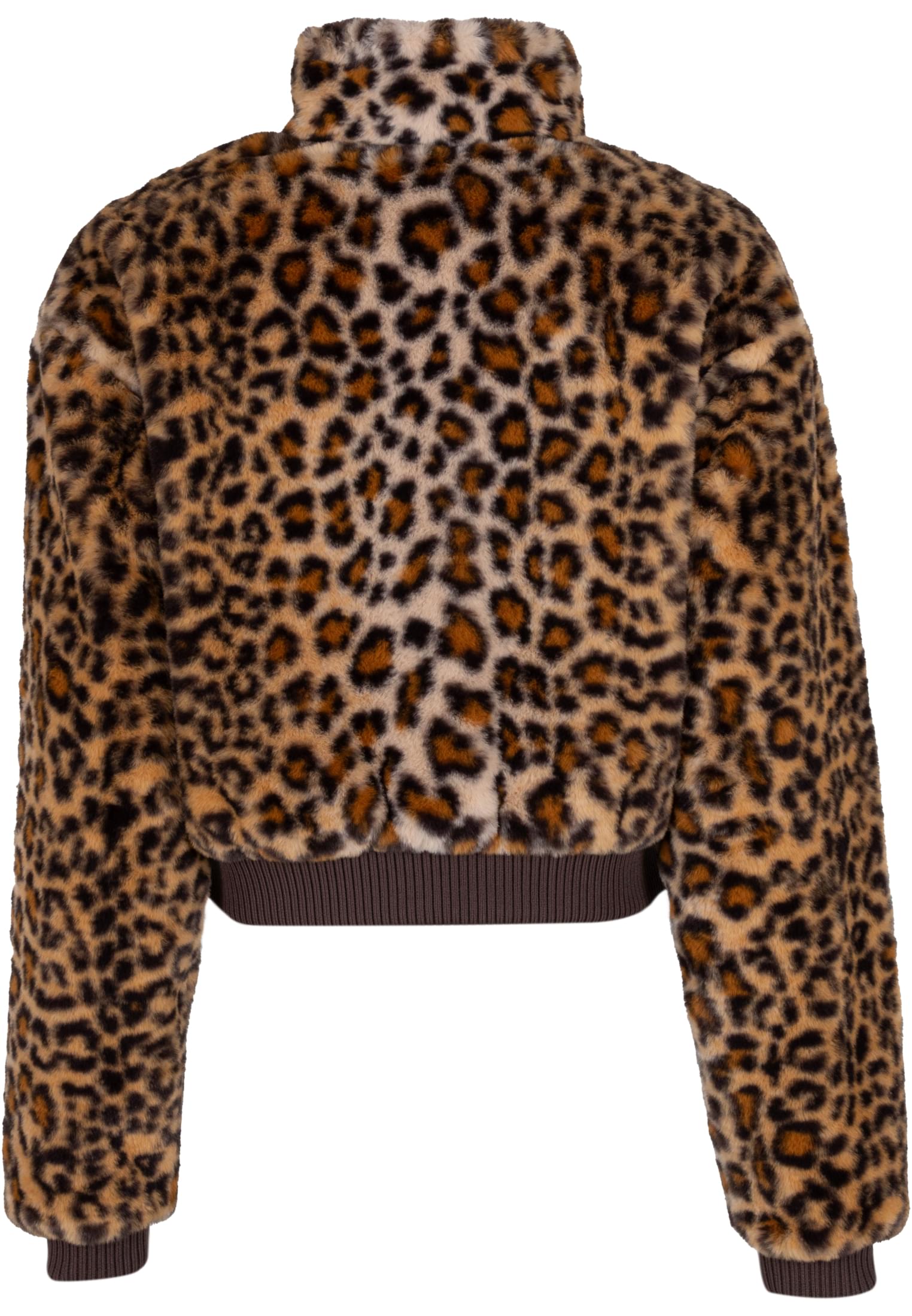 UC Ladies Giacca Cropped Faux Fur Leo leo