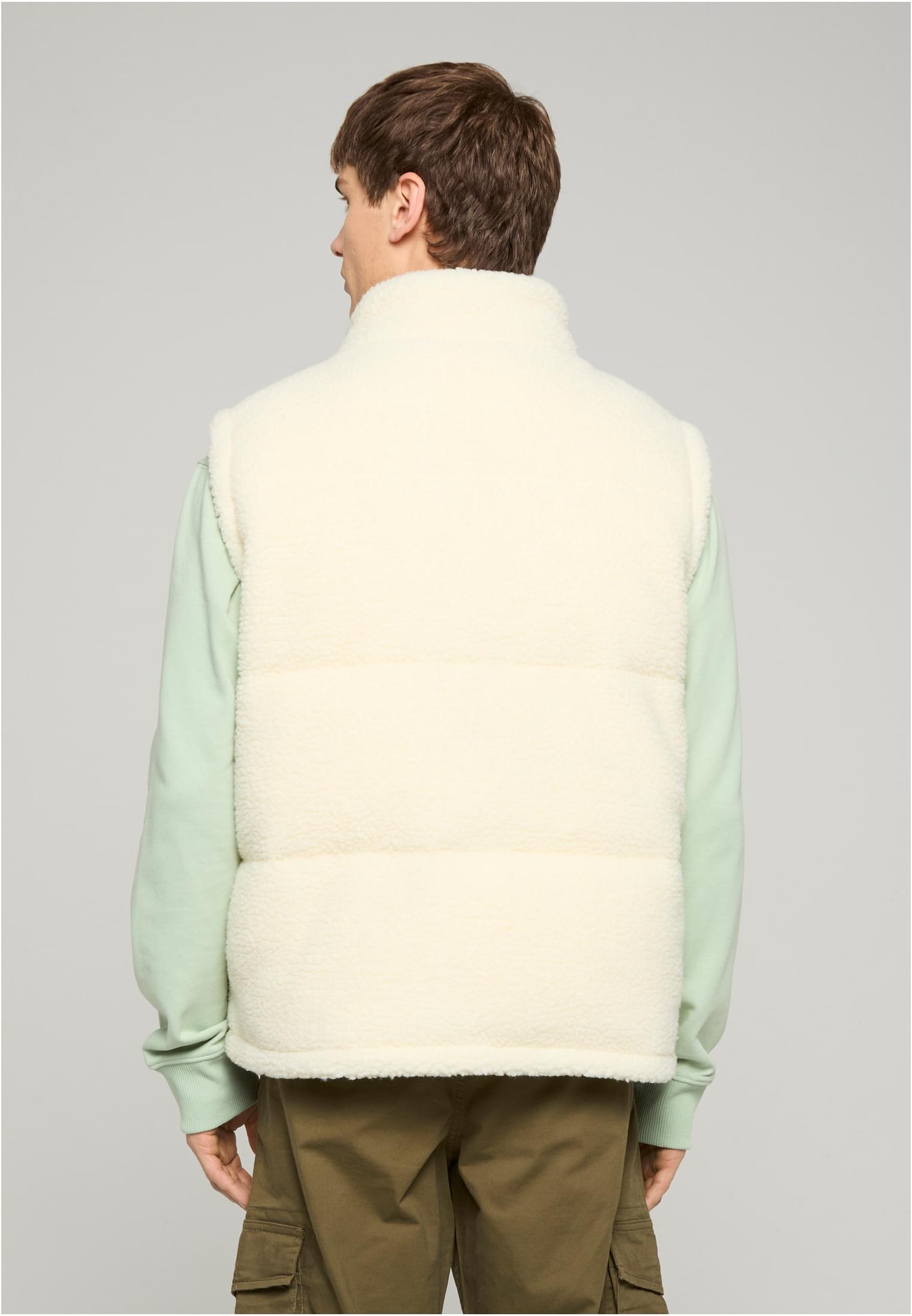 Urban Classics Gilet Basic Teddy whitesand