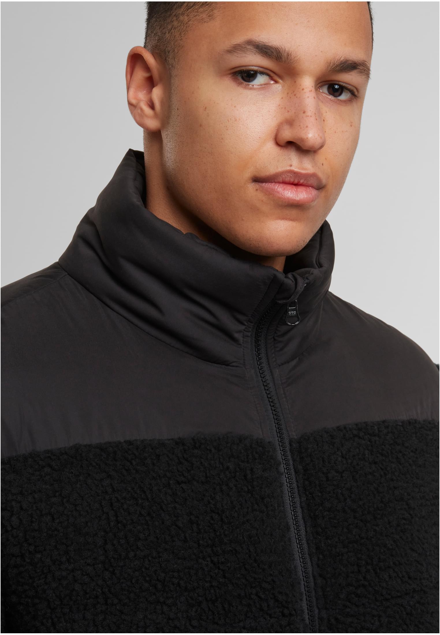 UC Men Giacca Fabric Mix Teddy