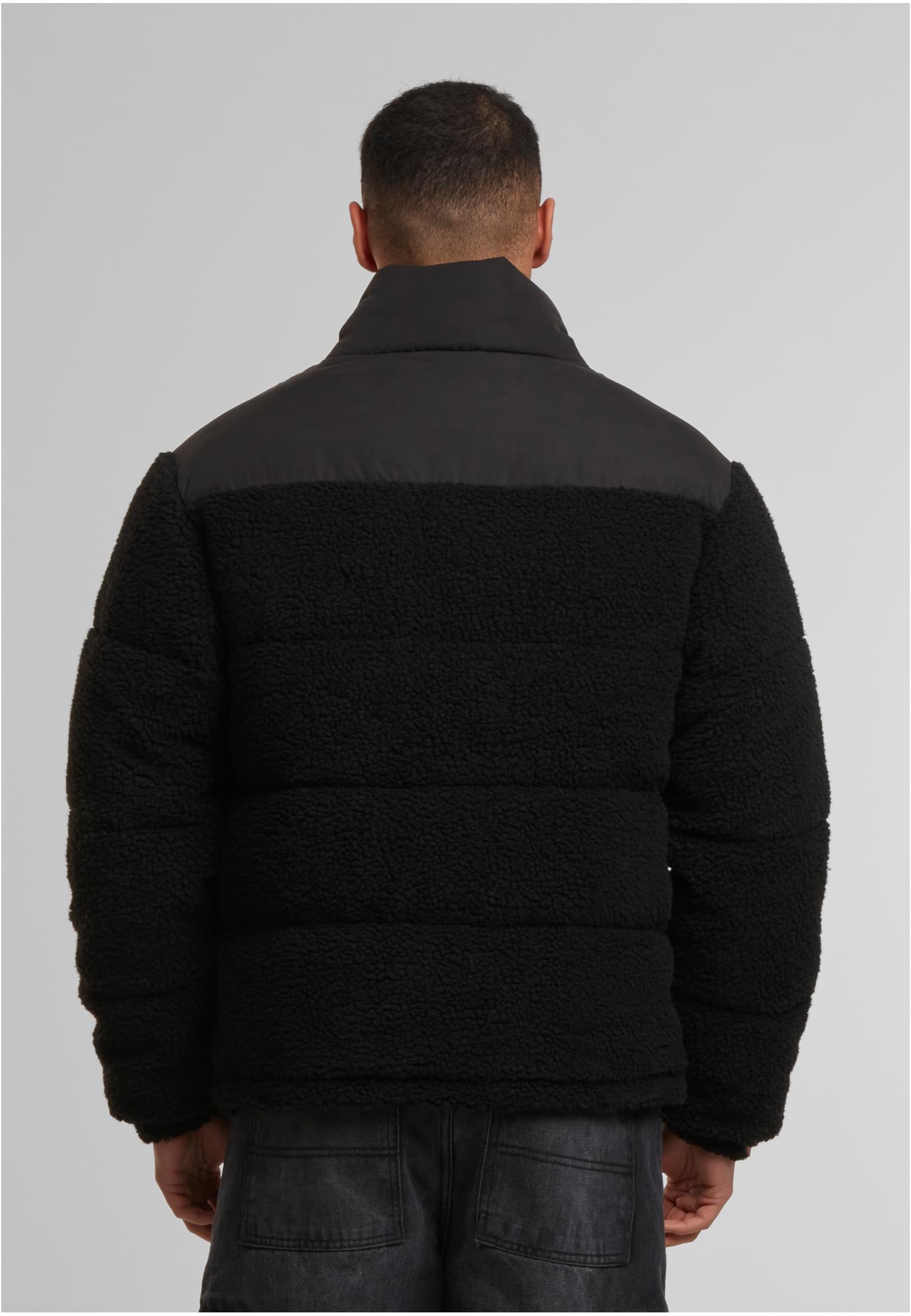 UC Men Giacca Fabric Mix Teddy
