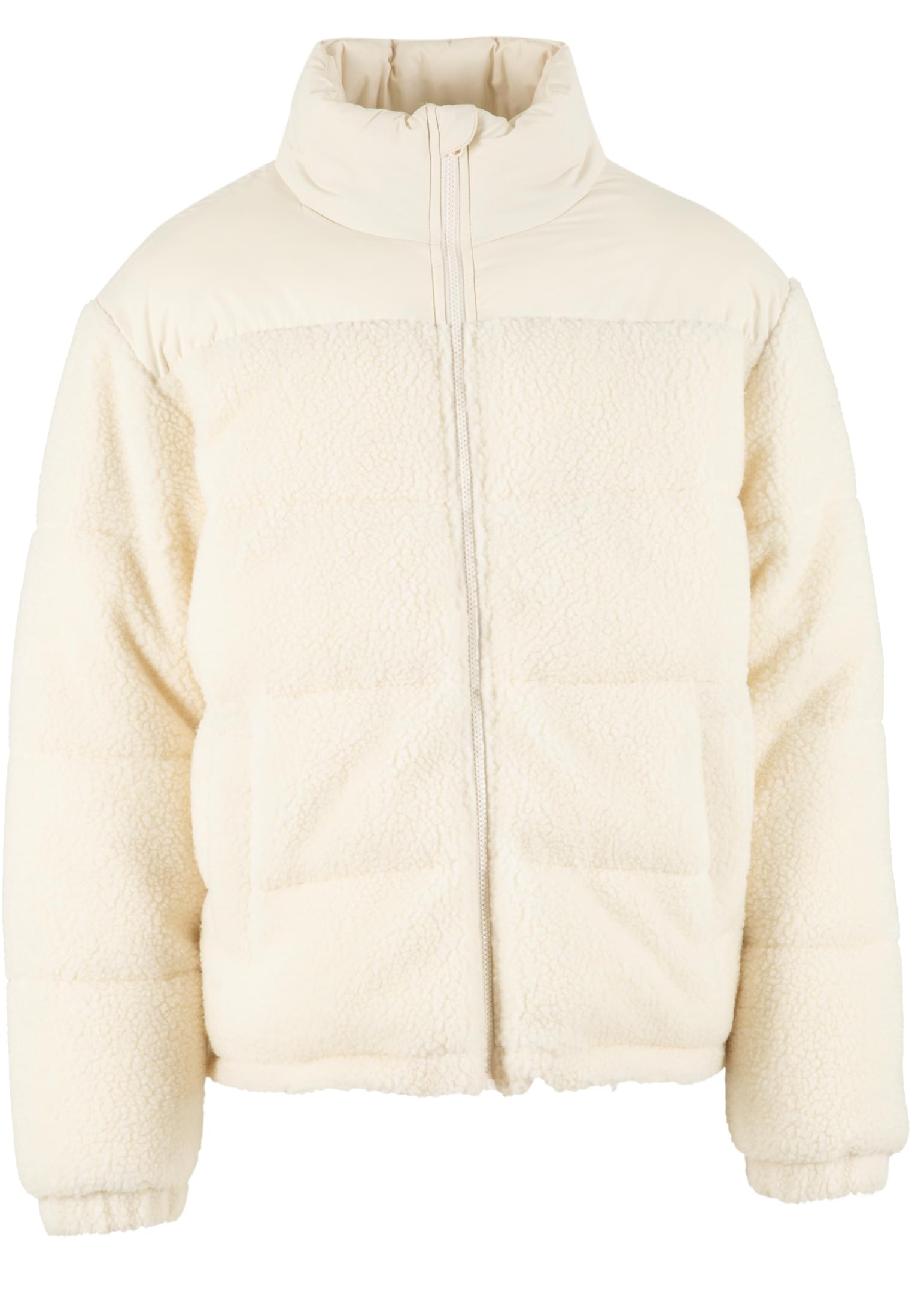 UC Men Giacca Fabric Mix Teddy whitesand