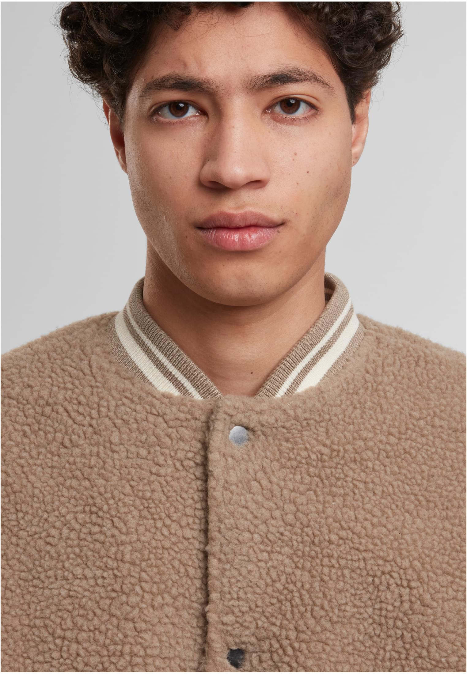 Urban Classics Giacca Teddy College darktaupe