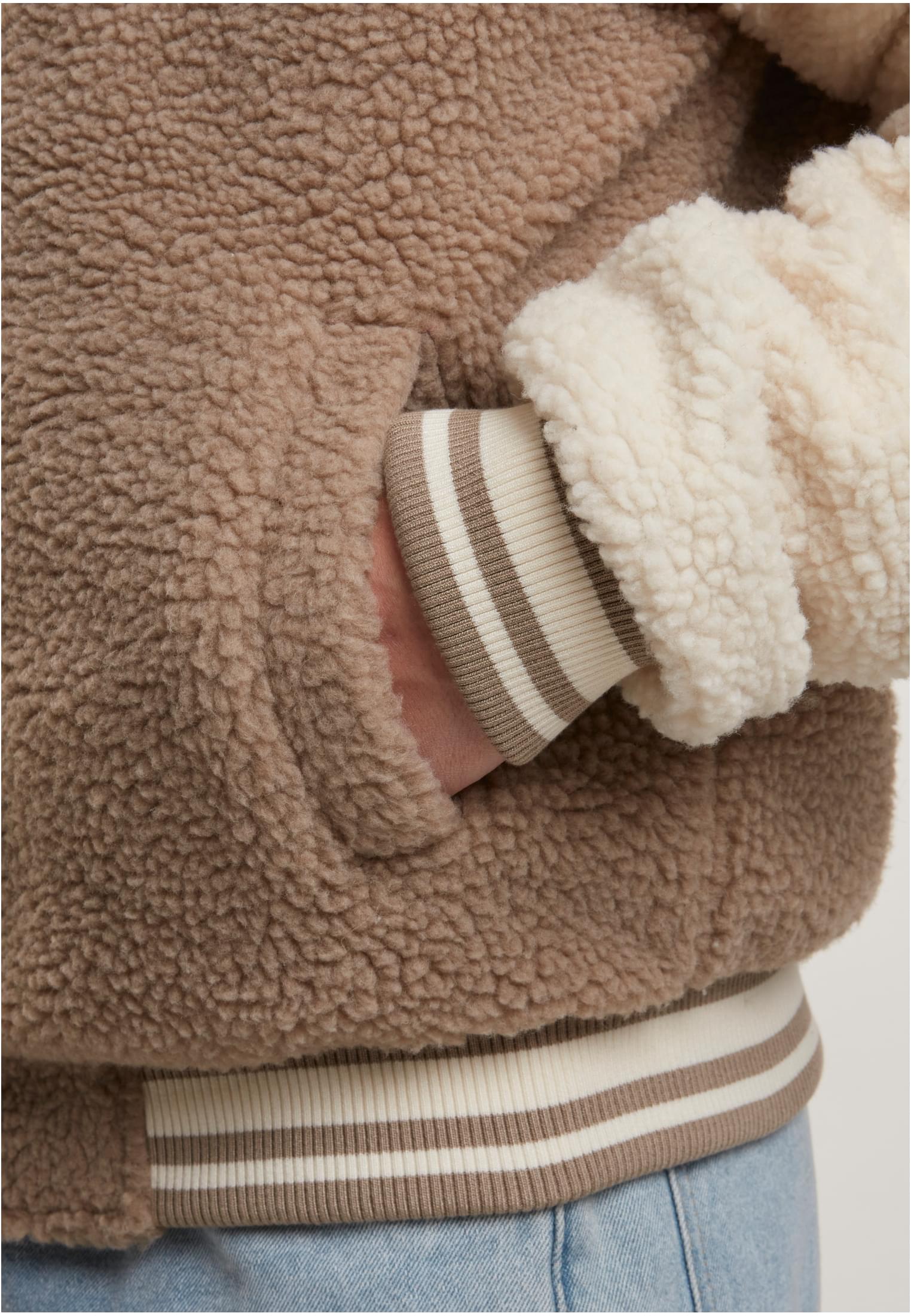 Urban Classics Giacca Teddy College darktaupe