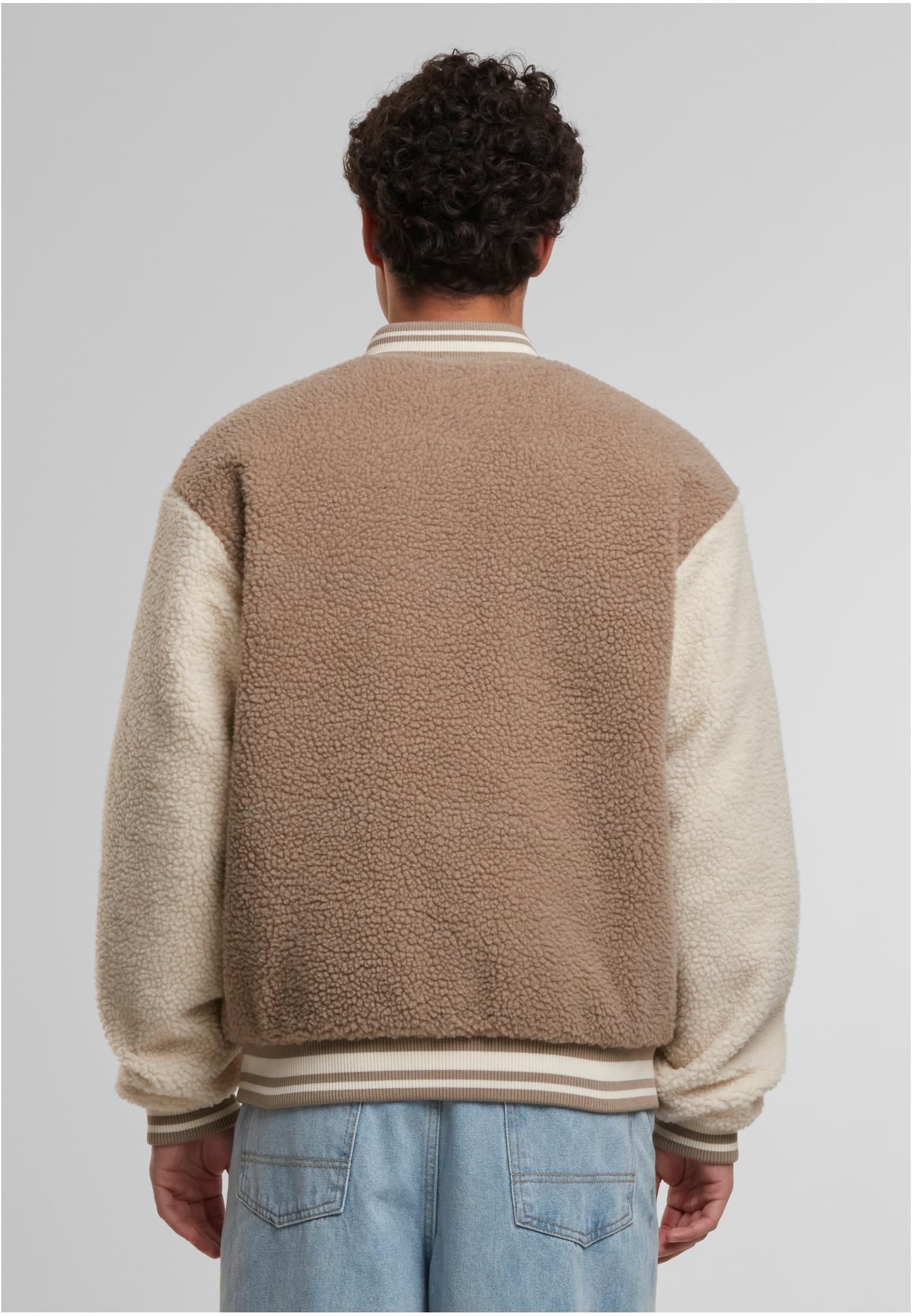 Urban Classics Giacca Teddy College darktaupe