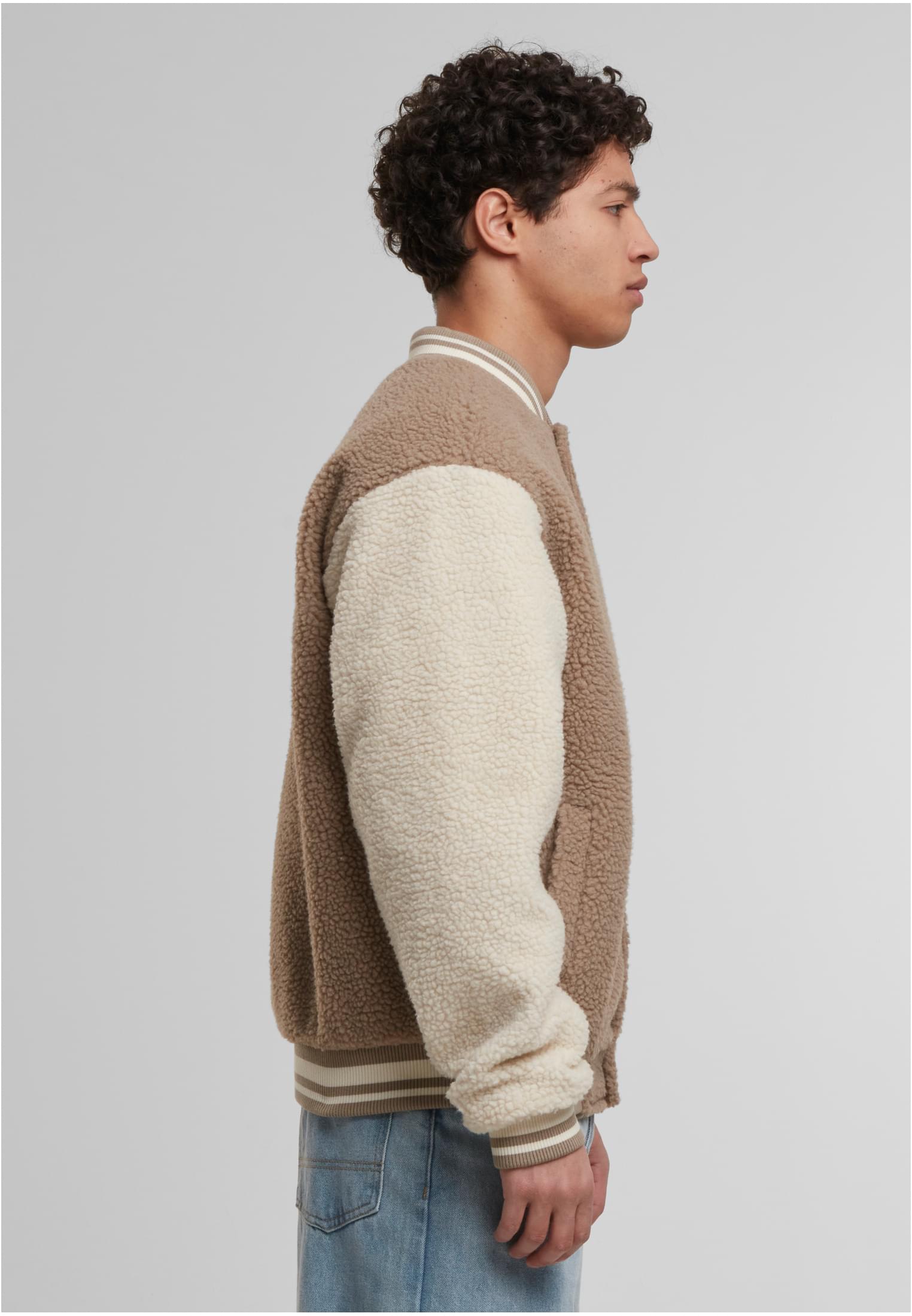 Urban Classics Giacca Teddy College darktaupe