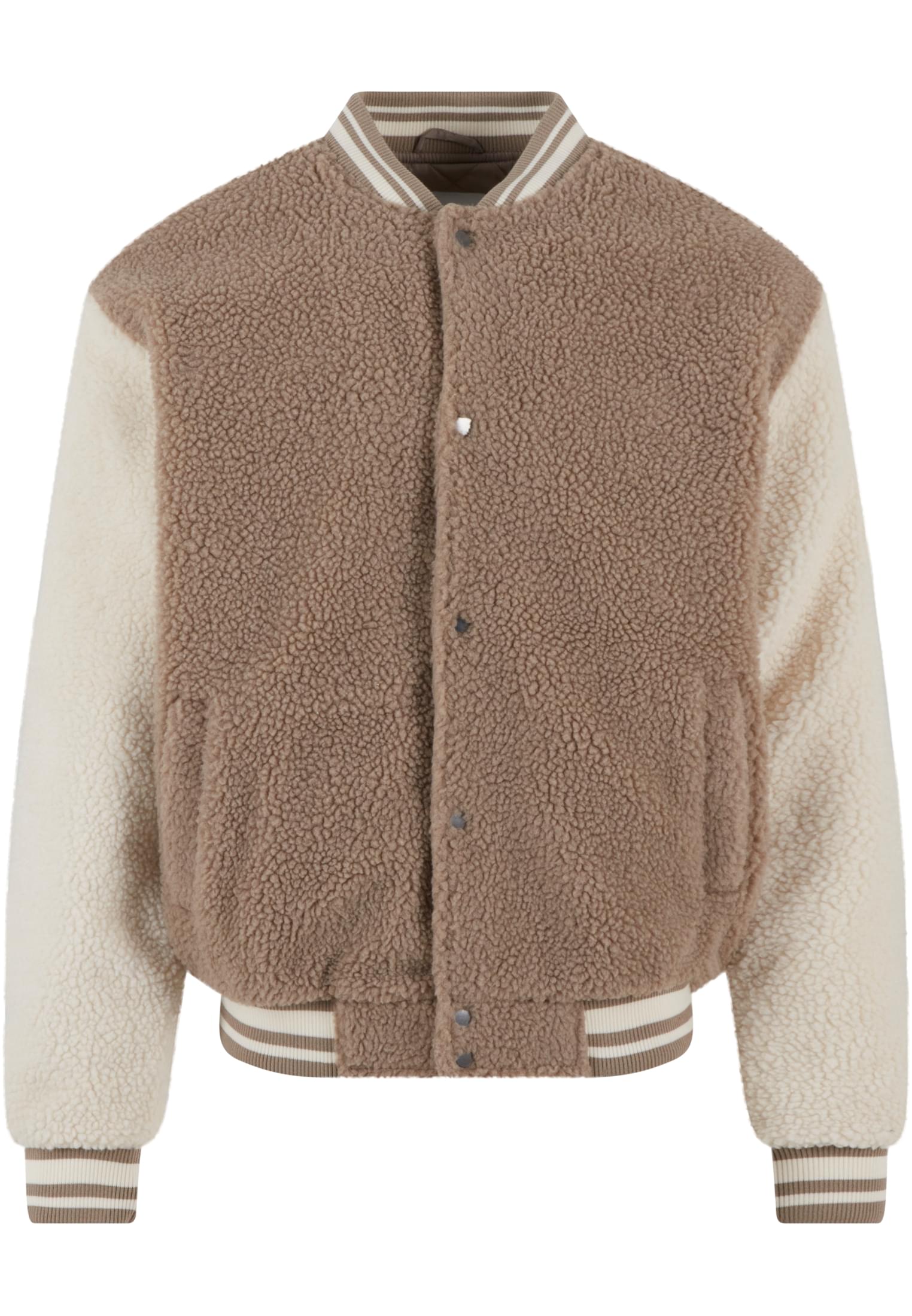 Urban Classics Giacca Teddy College darktaupe