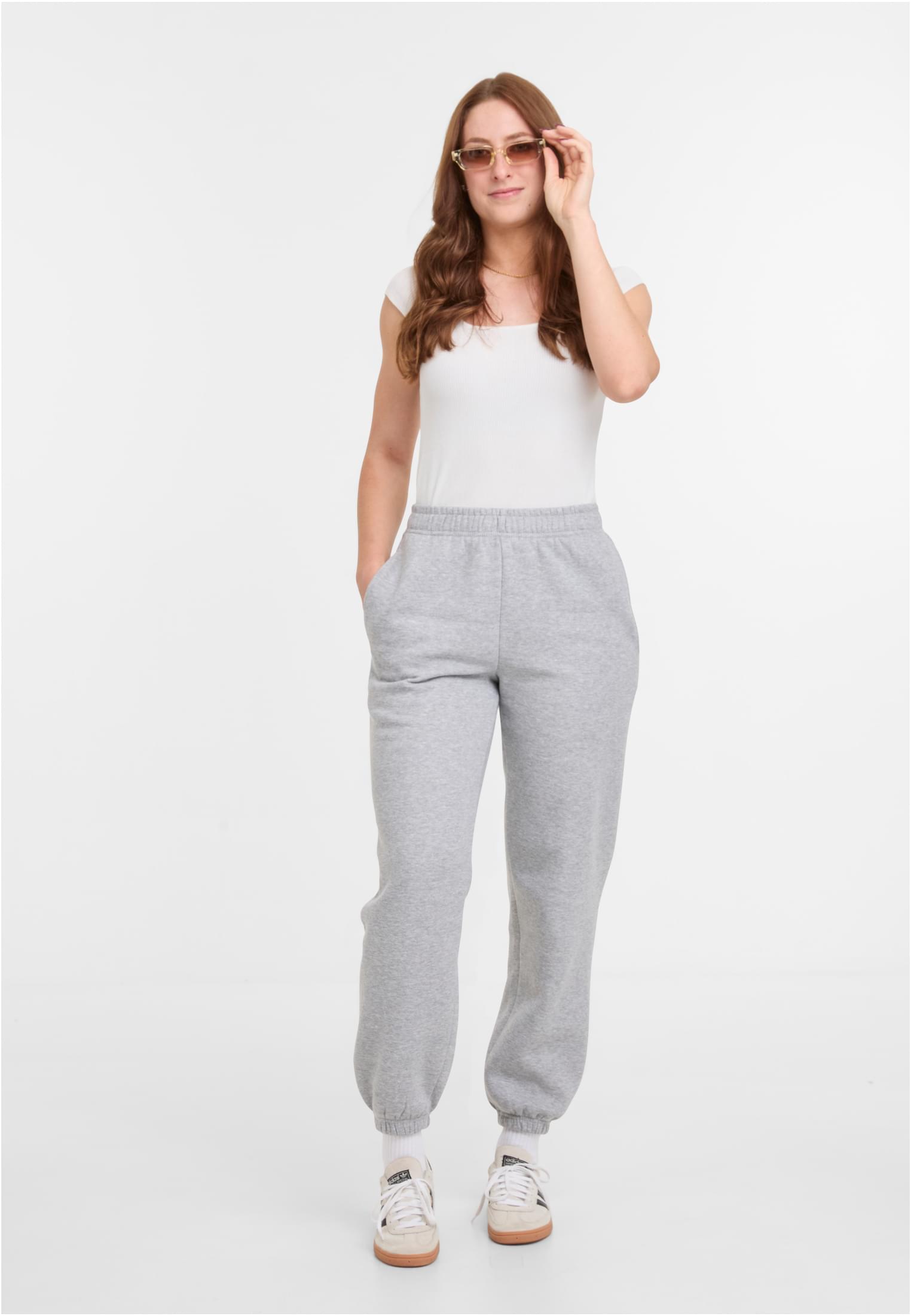 Urban Classics Pantaloni della tuta Basic Essential heathergrey