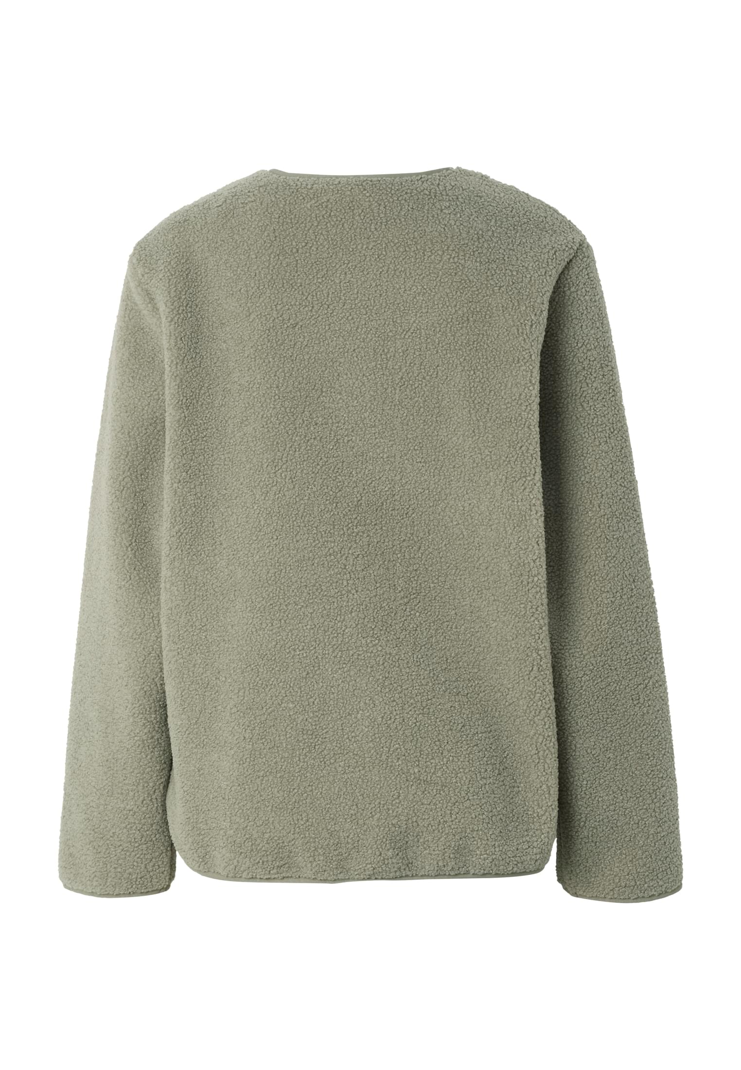 UC Ladies Giacca Buttoned Teddy paleolive