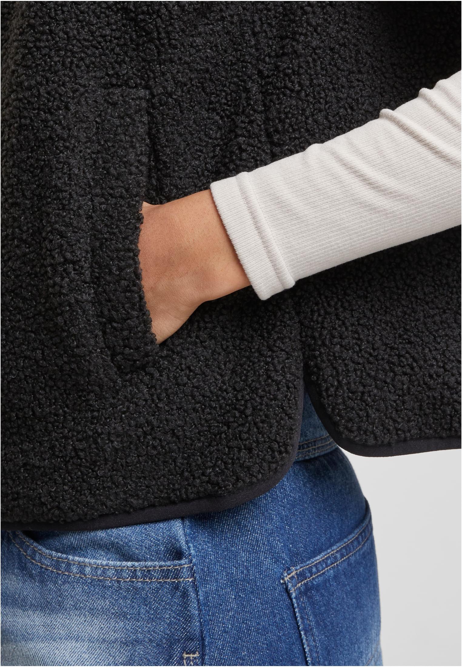 UC Ladies Gilet Buttoned Teddy