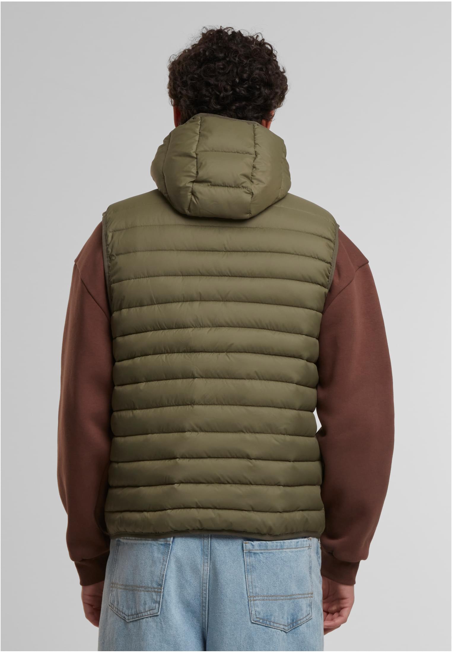 Urban Classics Gilet Basic Light Weigh With Hood darkolive