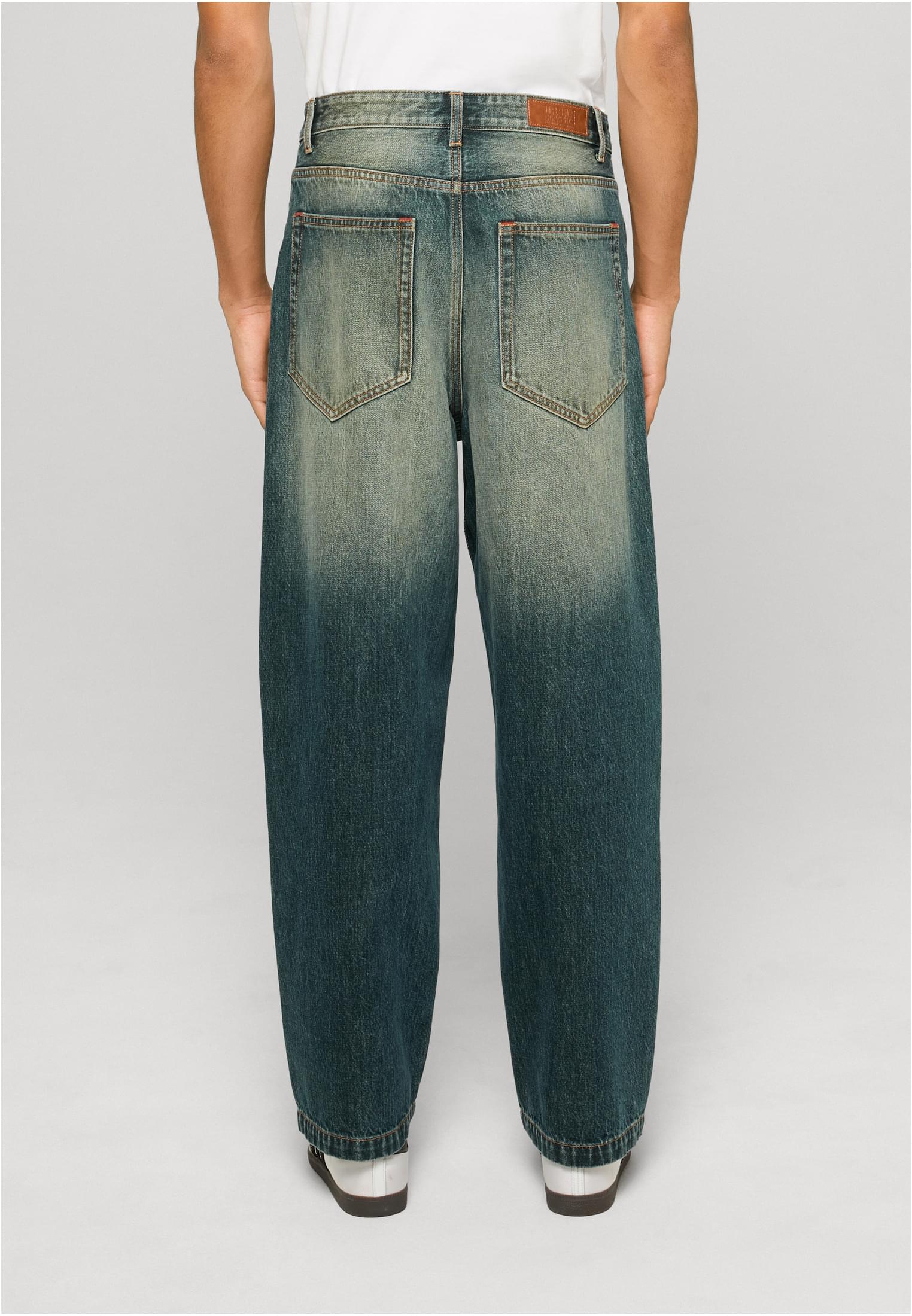 UC Men Jeans Super Baggy mid dirty washed