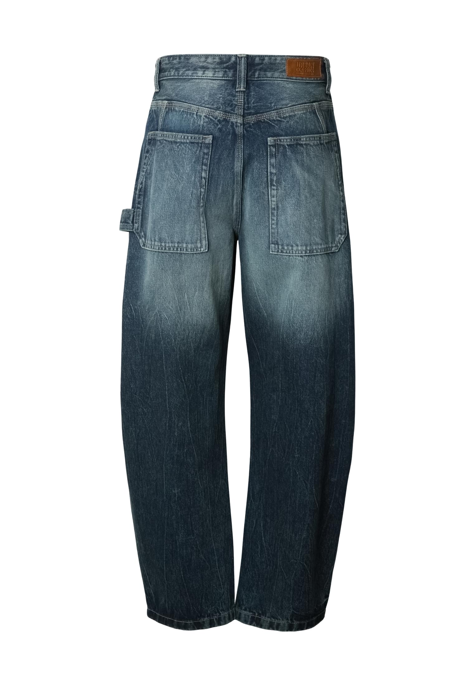 UC Men Jeans Heavy Baloon marble washed