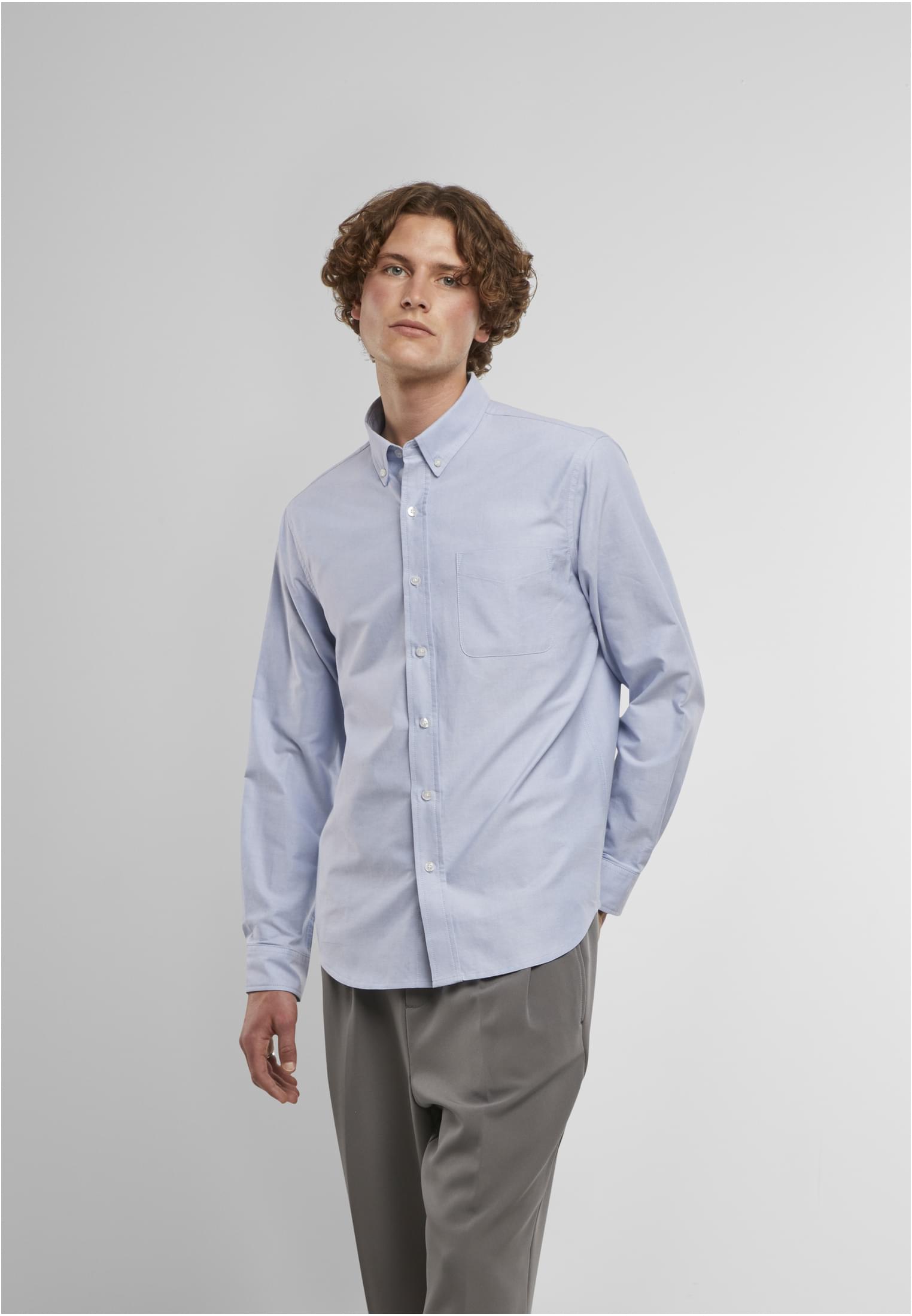 UC Men Camicia Button Up Oxford lighthorizonblue