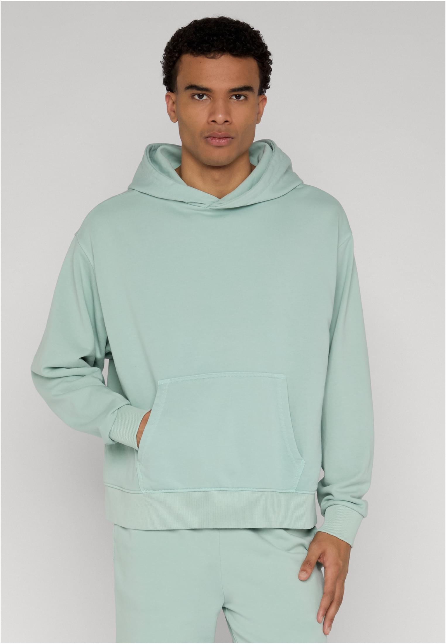 UC Men Felpa con cappuccio Heavy Washed Boxy frostmint