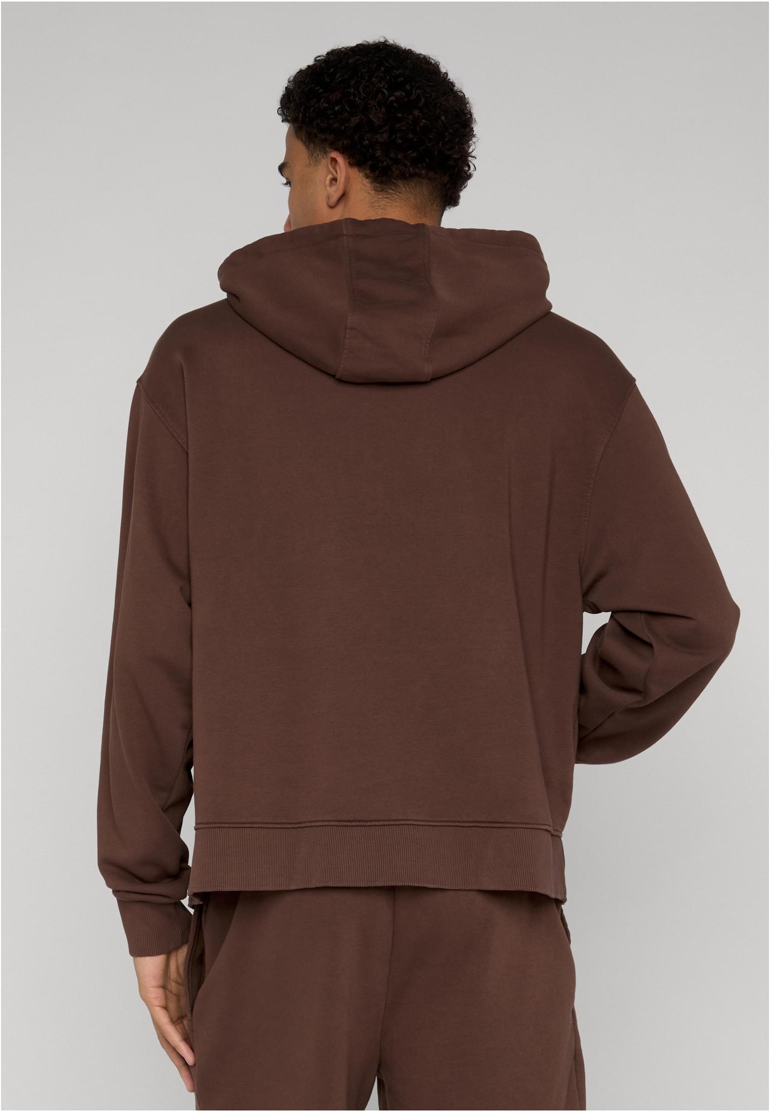 Urban Classics Felpa con cappuccio Heavy Washed Boxy chocolatebrown