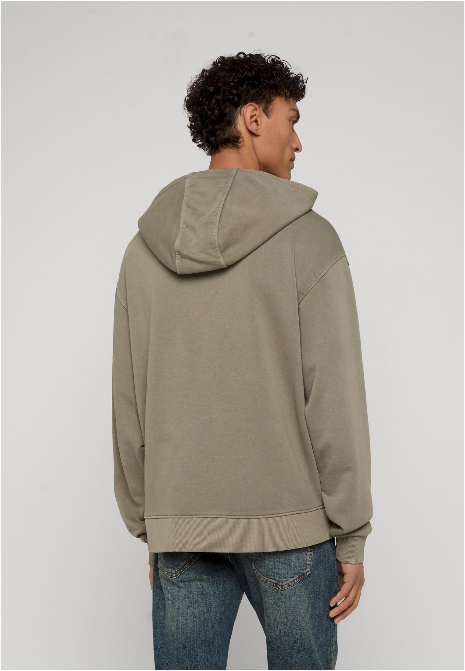 UC Men Felpa con cappuccio Heavy Washed Boxy paleolive