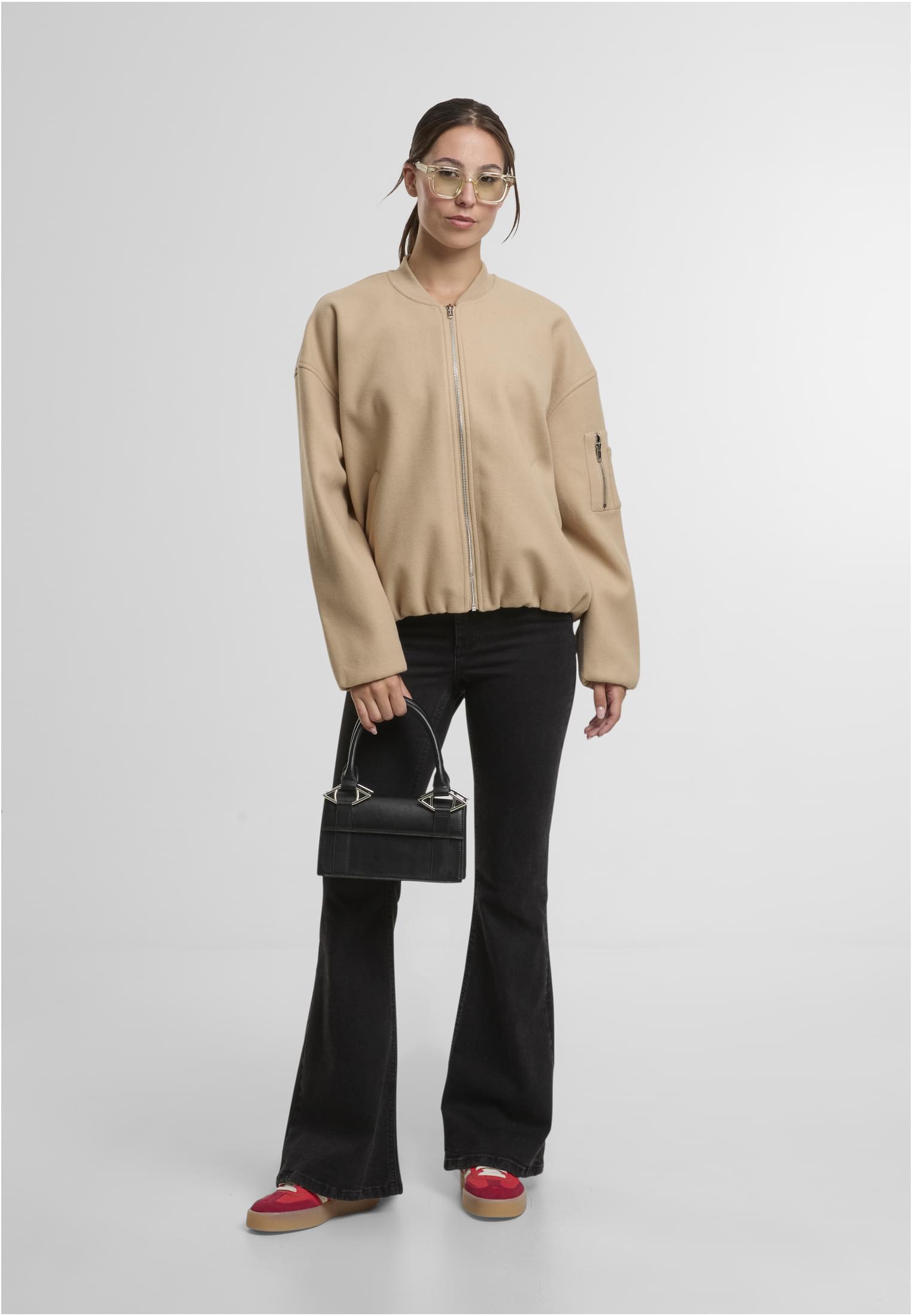 UC Ladies Giacca Faux Wool unionbeige
