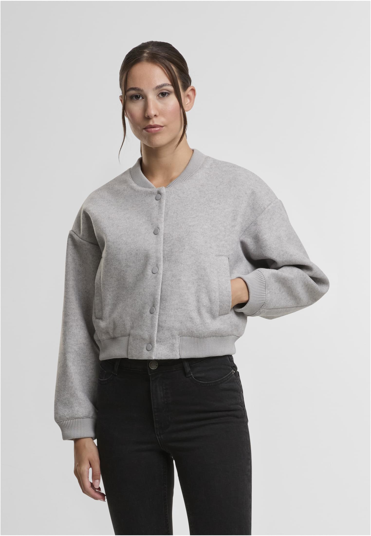 UC Ladies Giacca Balloon heathergrey