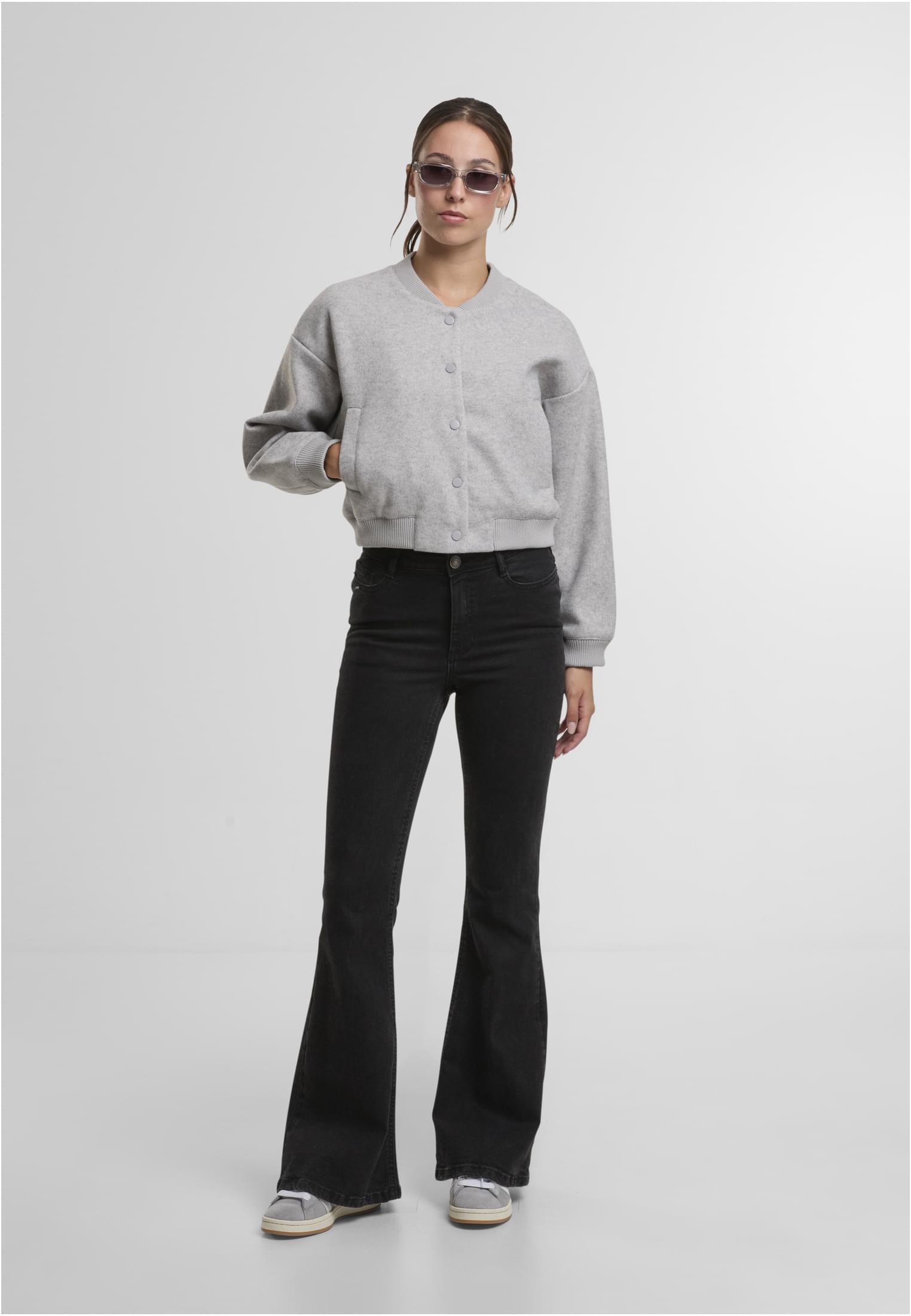 UC Ladies Giacca Balloon heathergrey