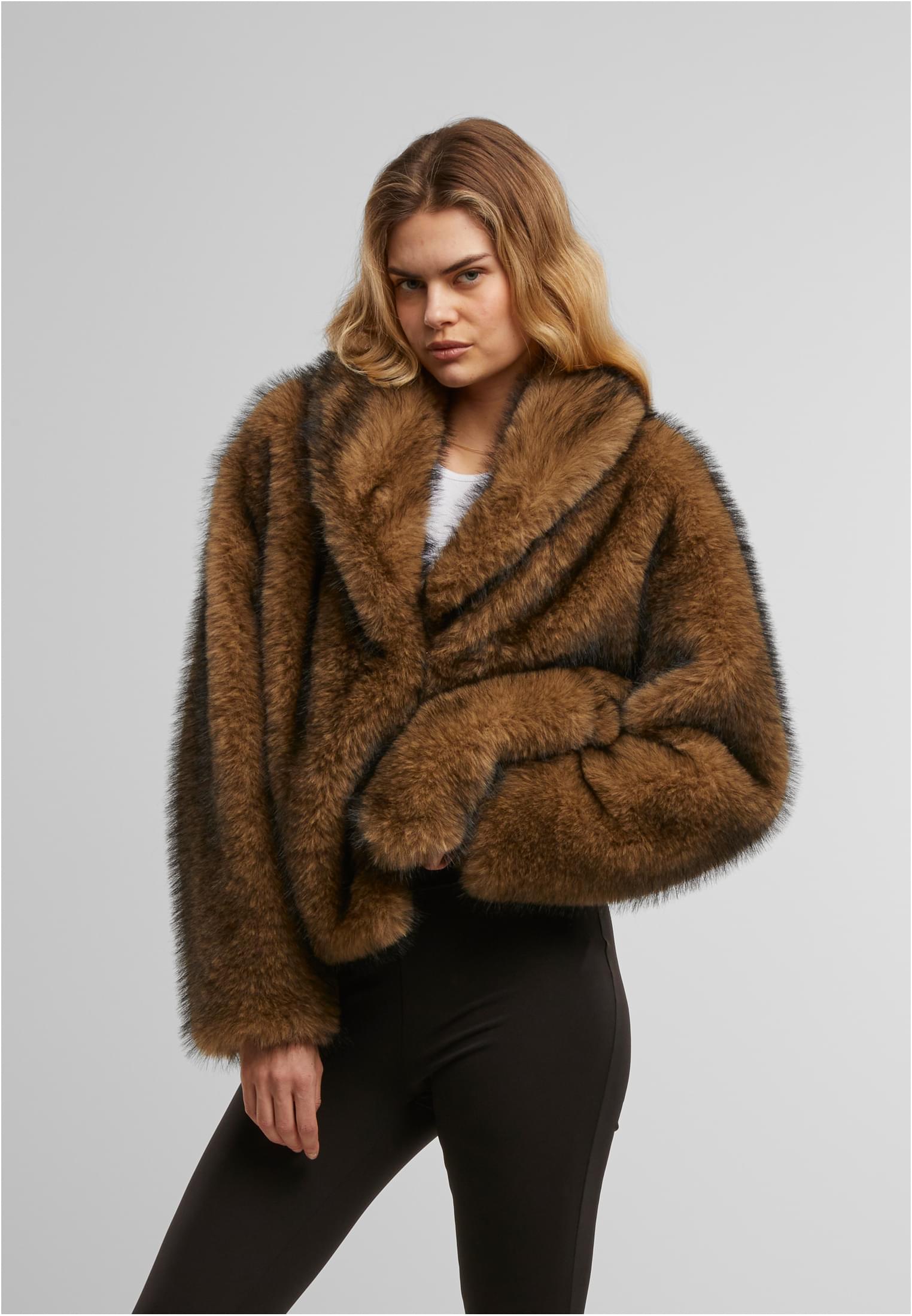 Urban Classics Giacca Short Faux Fur