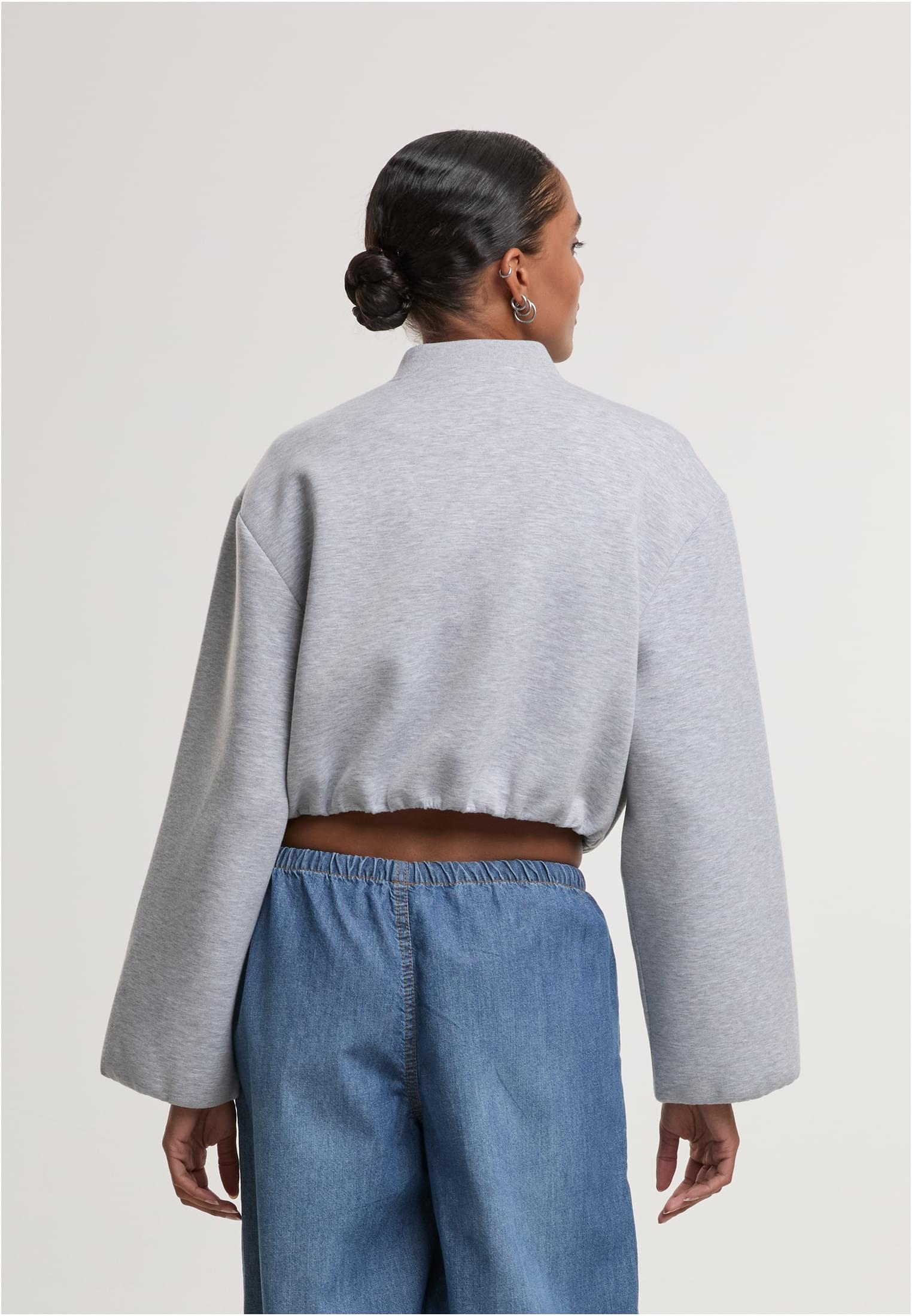 Urban Classics Giacca Oversized Scuba heathergrey