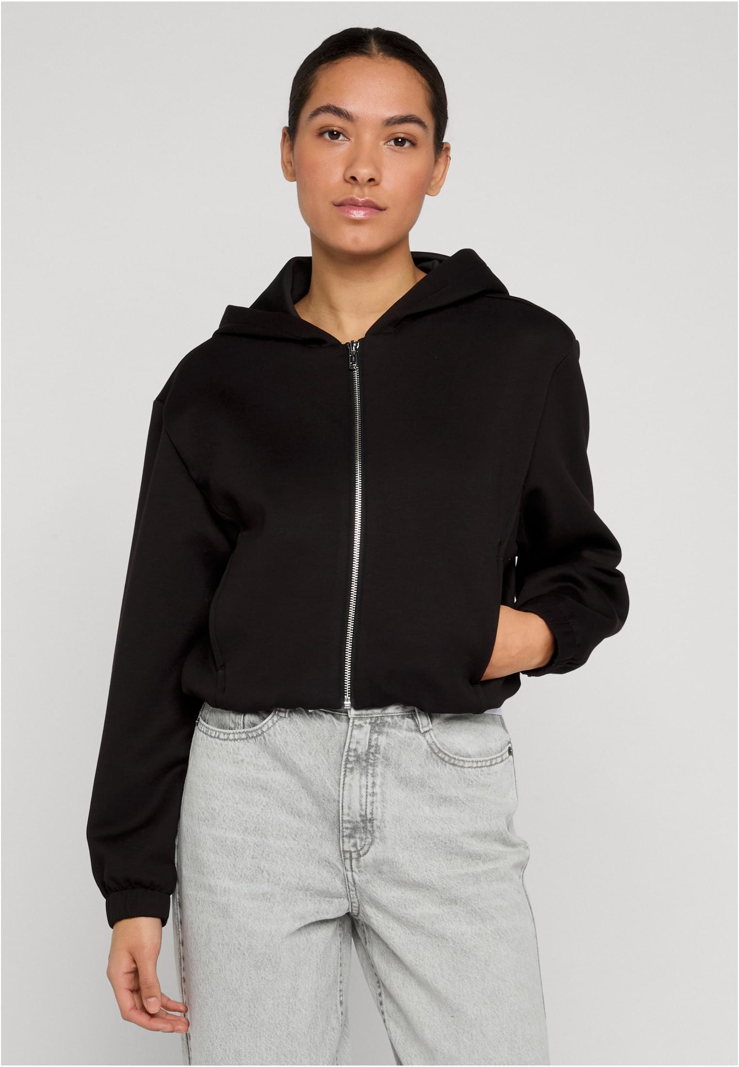 UC Ladies Felpa con cappuccio Scuba Zip