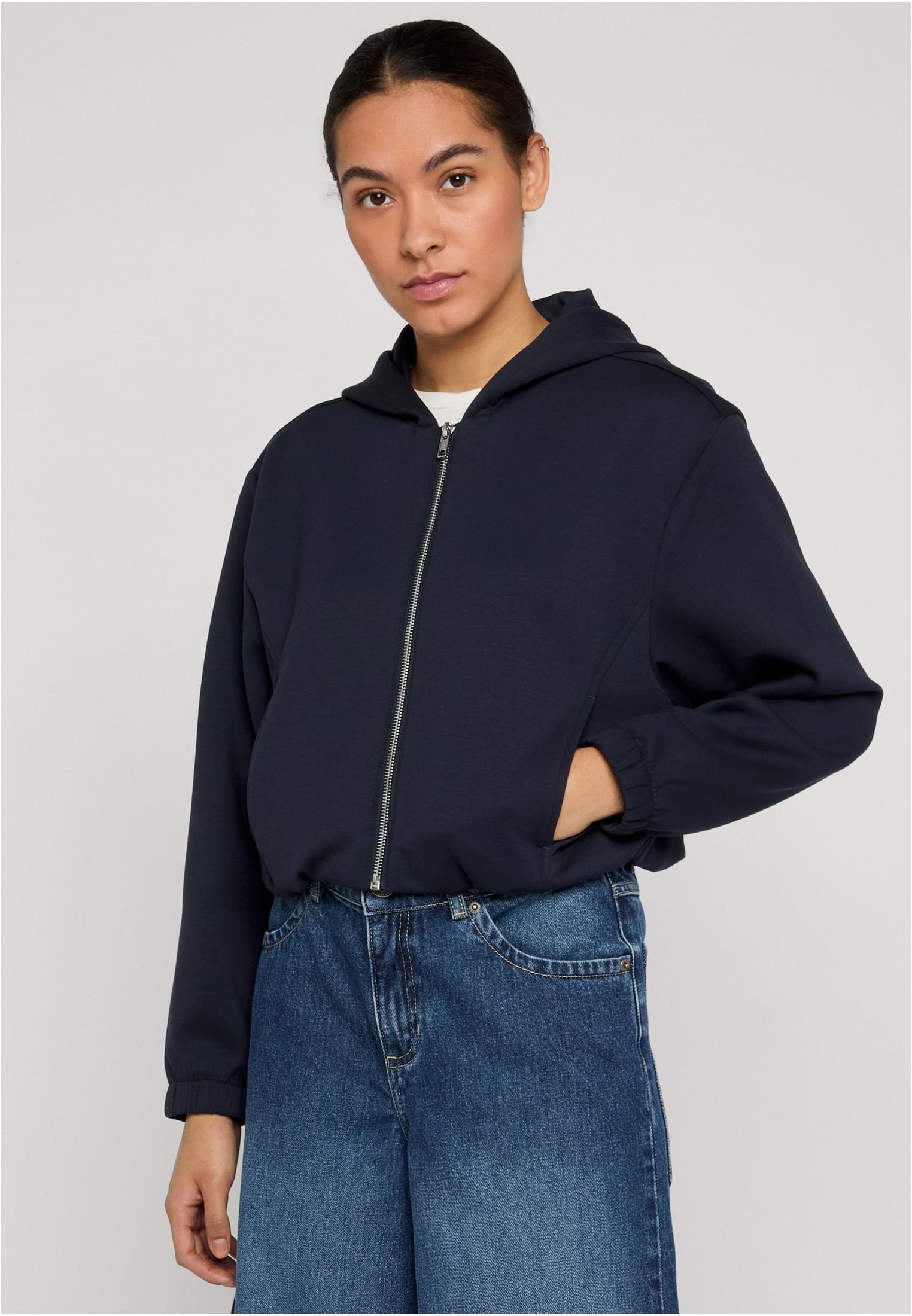 UC Ladies Felpa con cappuccio Scuba Zip