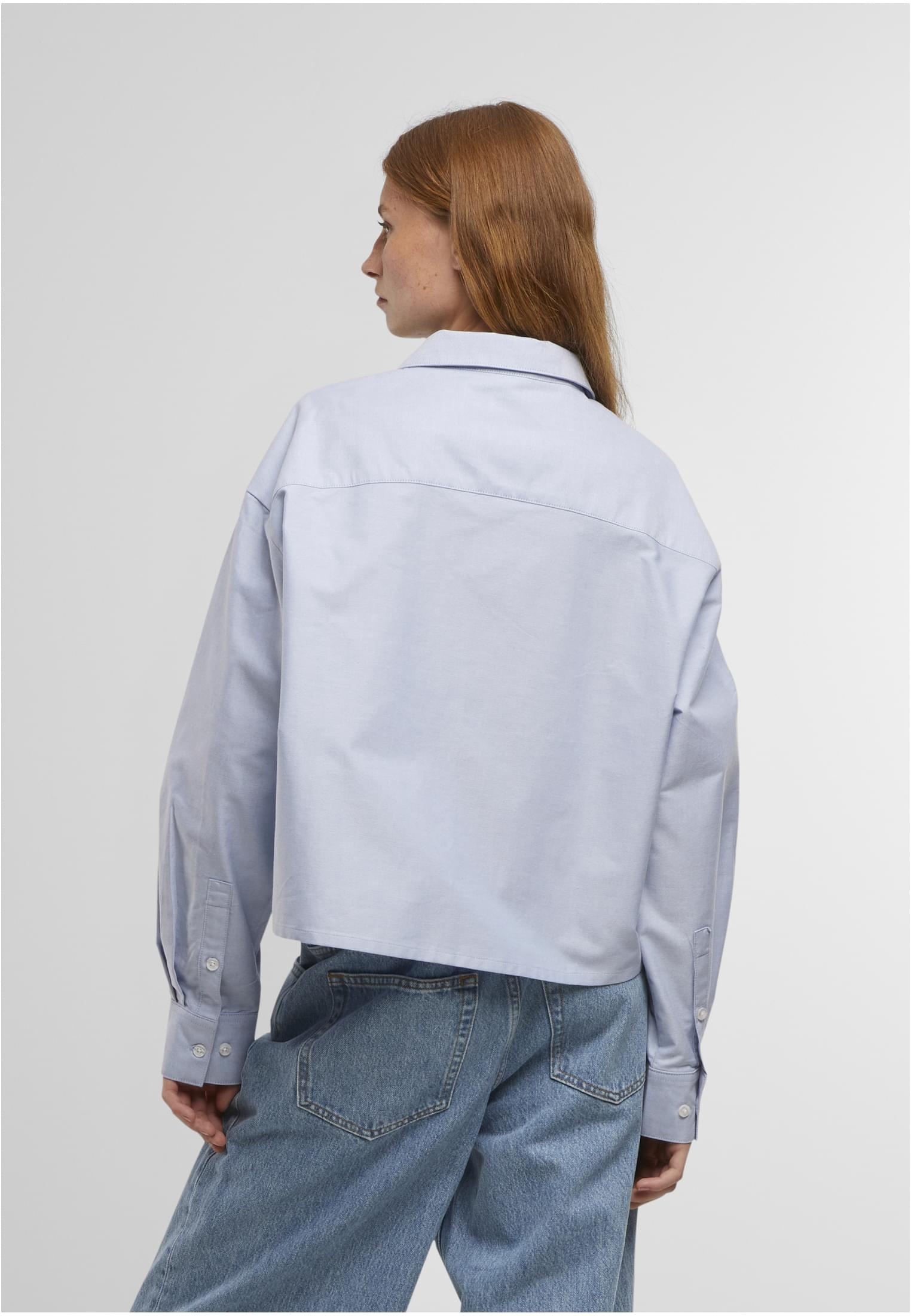 UC Ladies Camicia Short Oxford lighthorizonblue