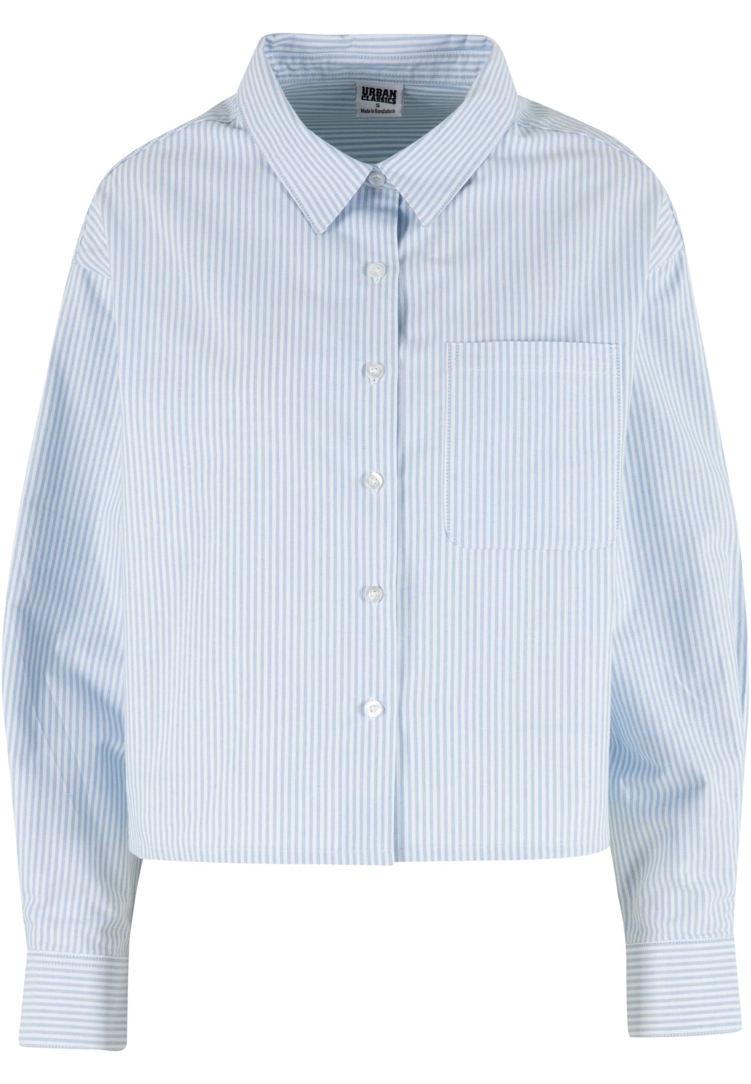 UC Ladies Camicia Striped Short Oxford lighthorizonblue/white