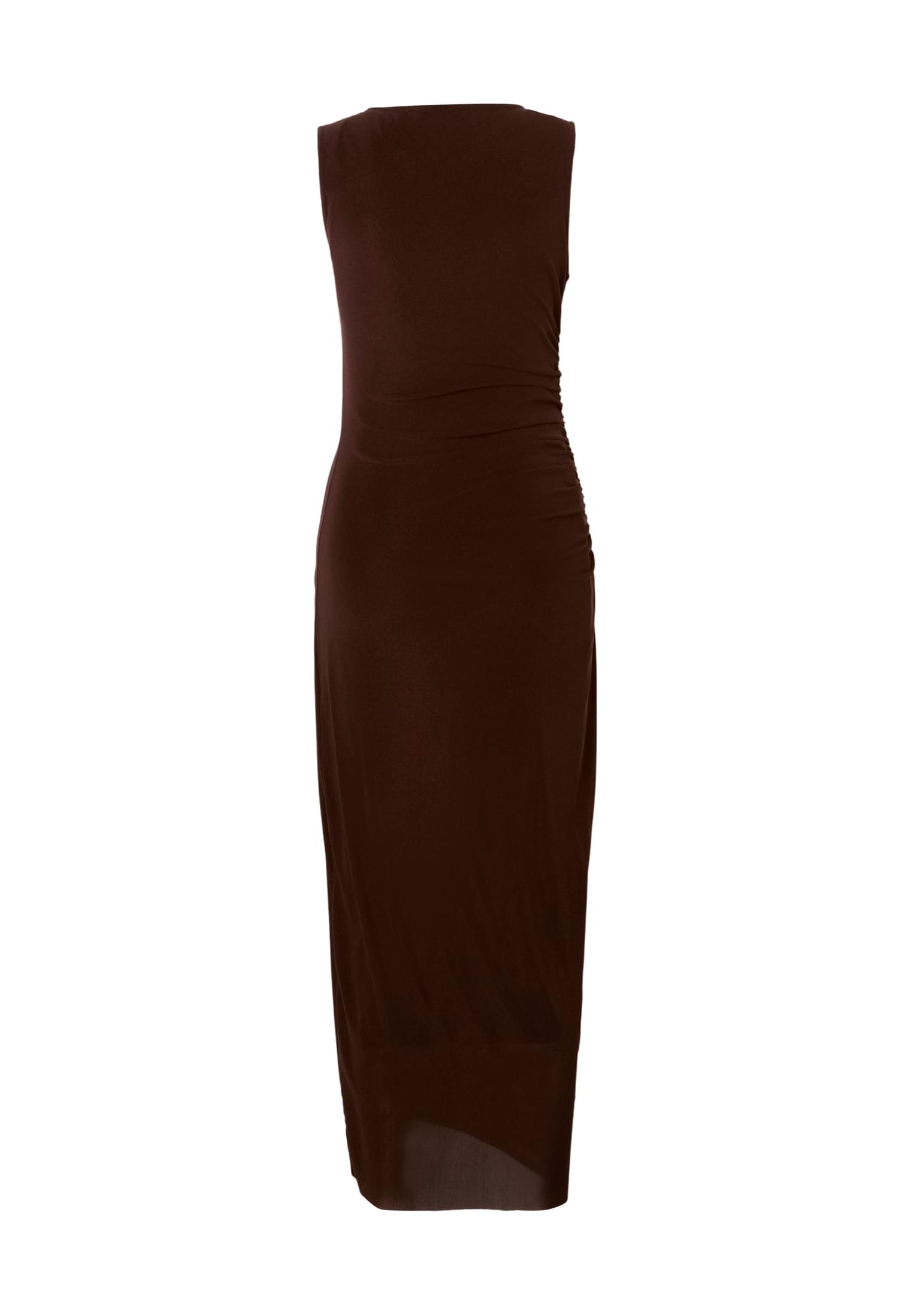 UC Ladies Abito Long Ruffled Mesh