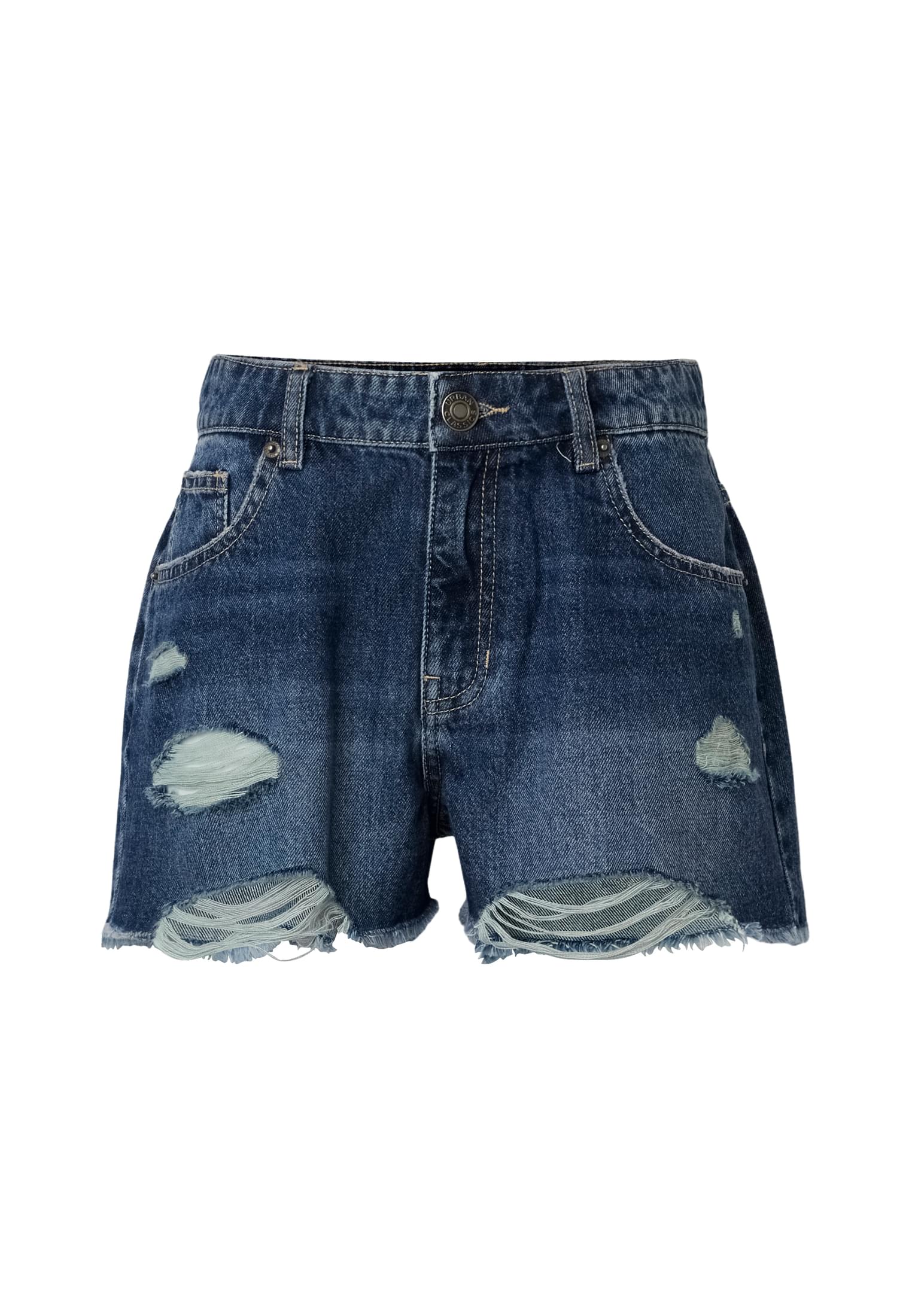 Urban Classics Pantaloncini Destroyed mid washed