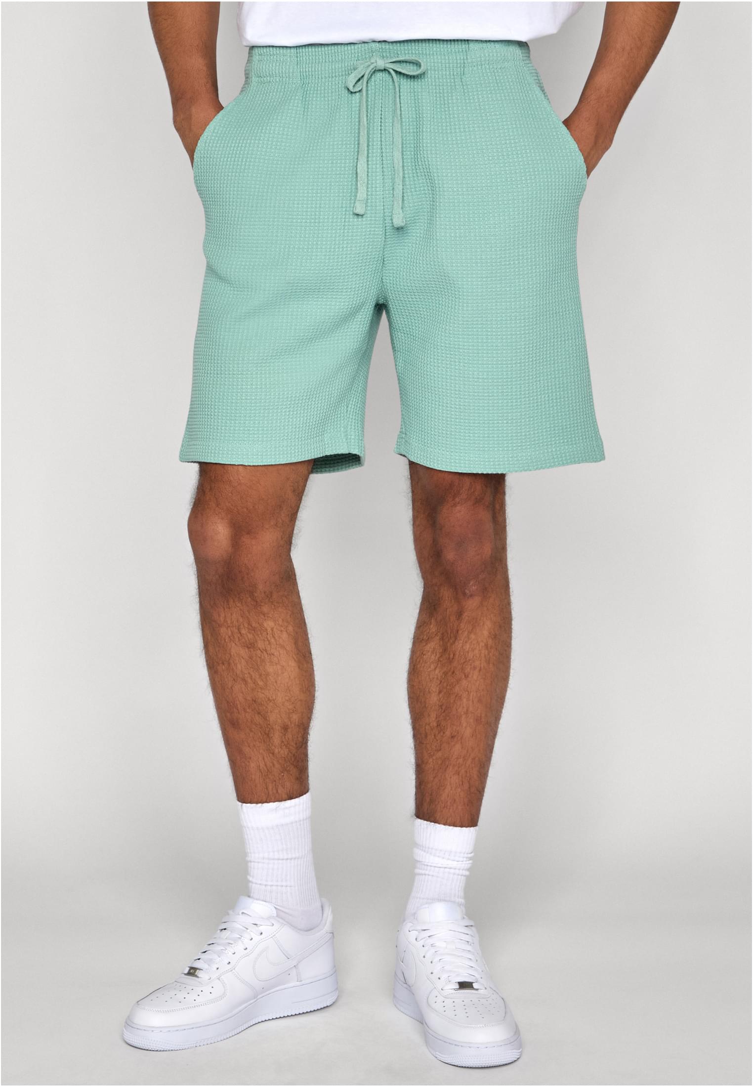 Urban Classics Pantaloncini Thermal Waffle frostmint
