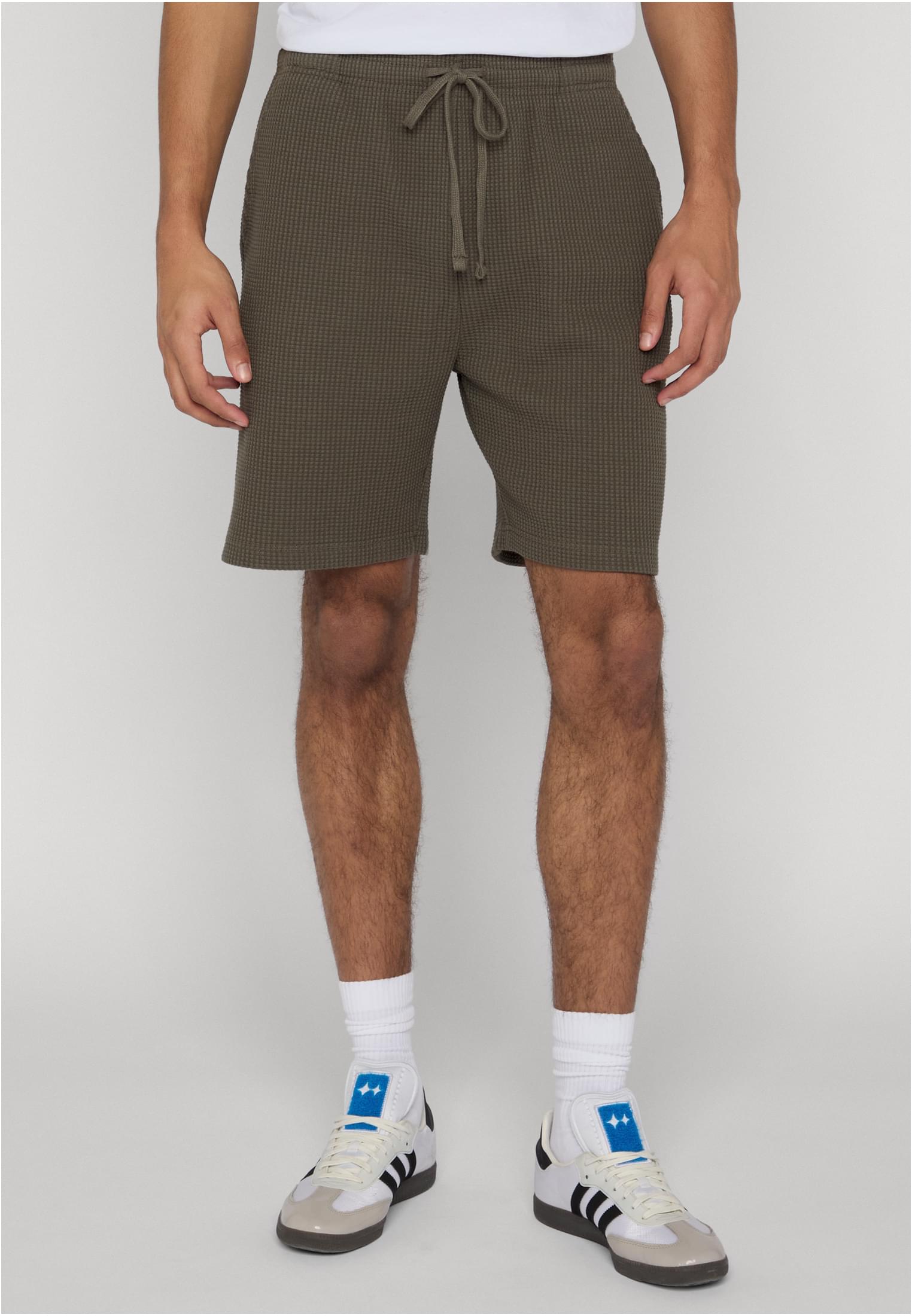 Urban Classics Pantaloncini Thermal Waffle paleolive
