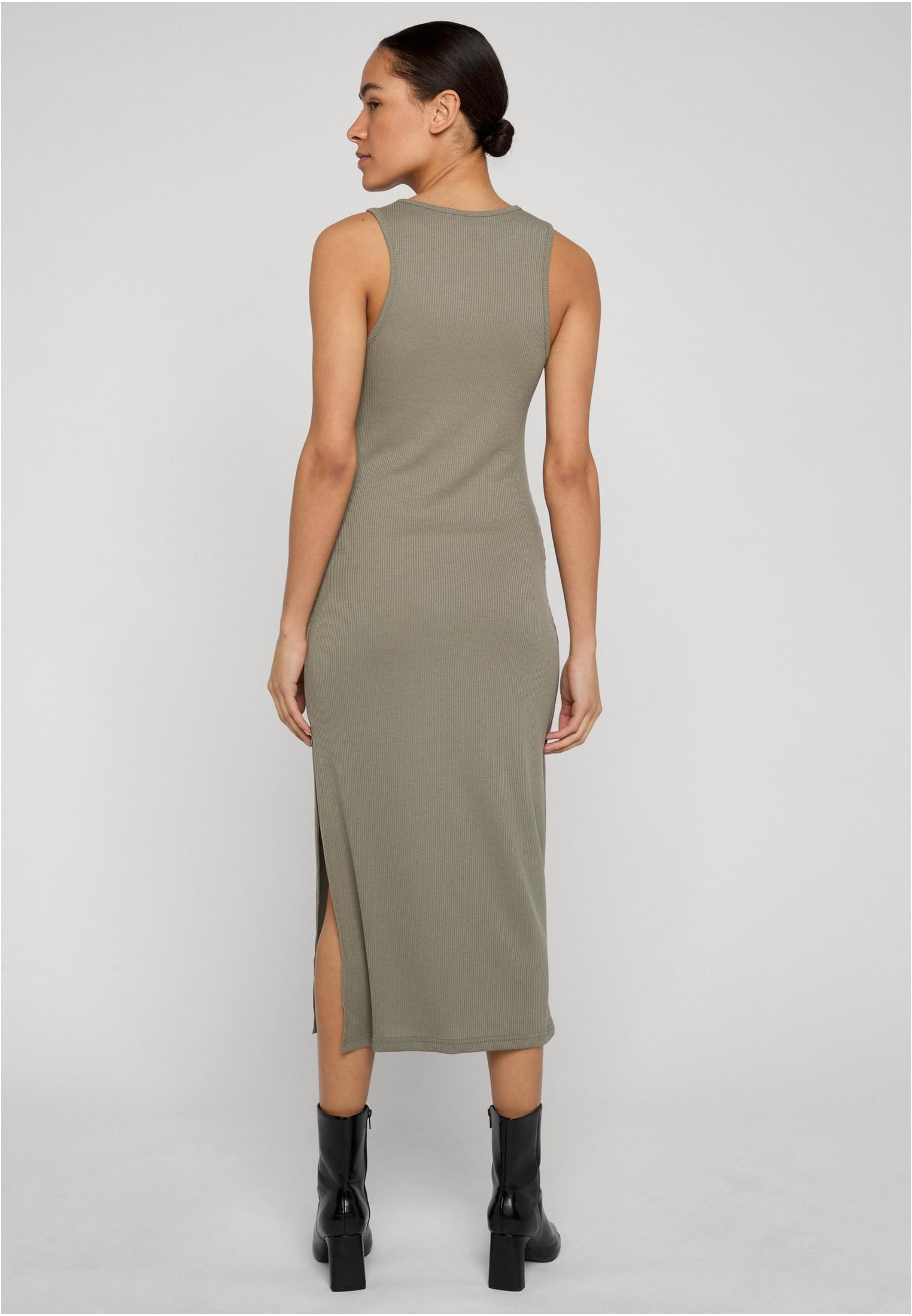 UC Ladies Abito Long Racerback Rib paleolive