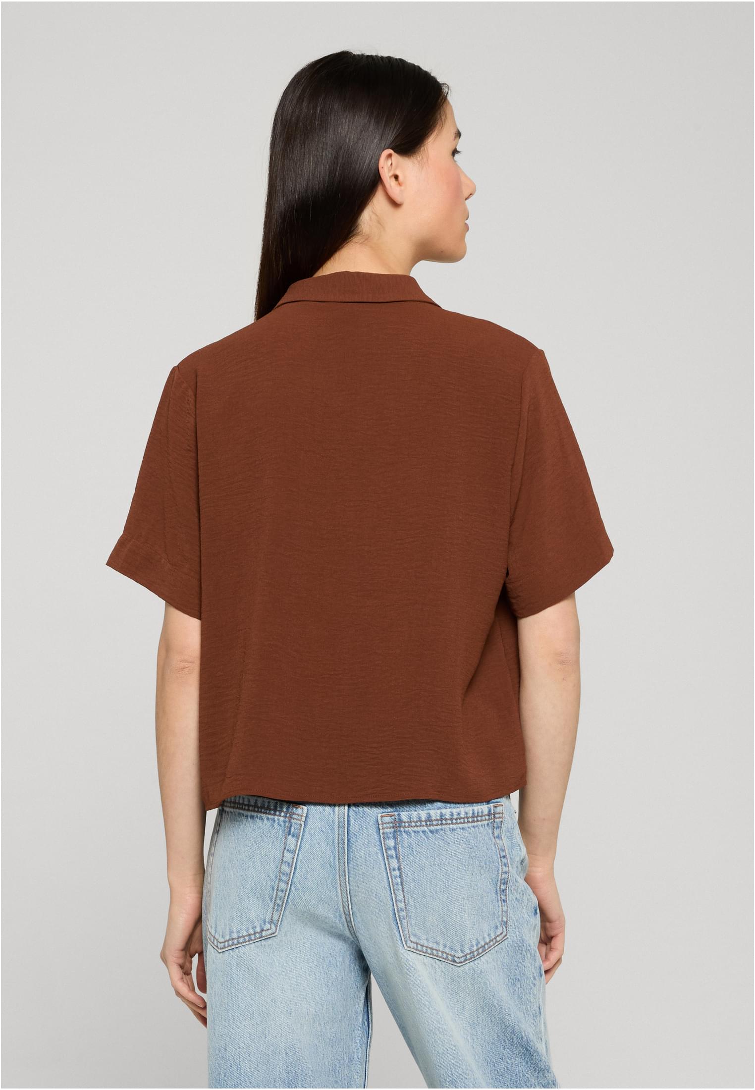 UC Ladies Camicia Structured Resort cinnamonbrown