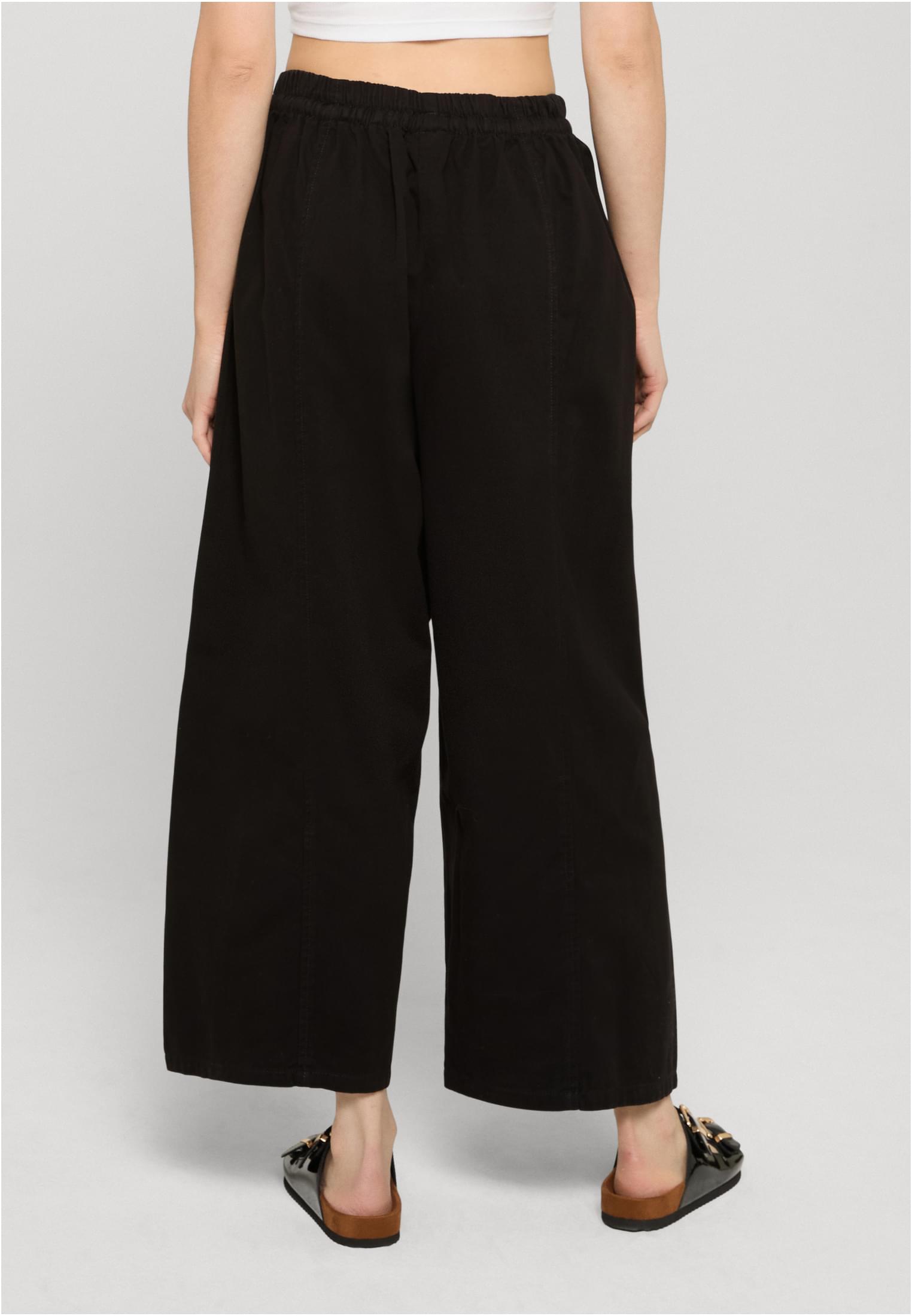Urban Classics Pantaloni Barrel Cropped Cotton