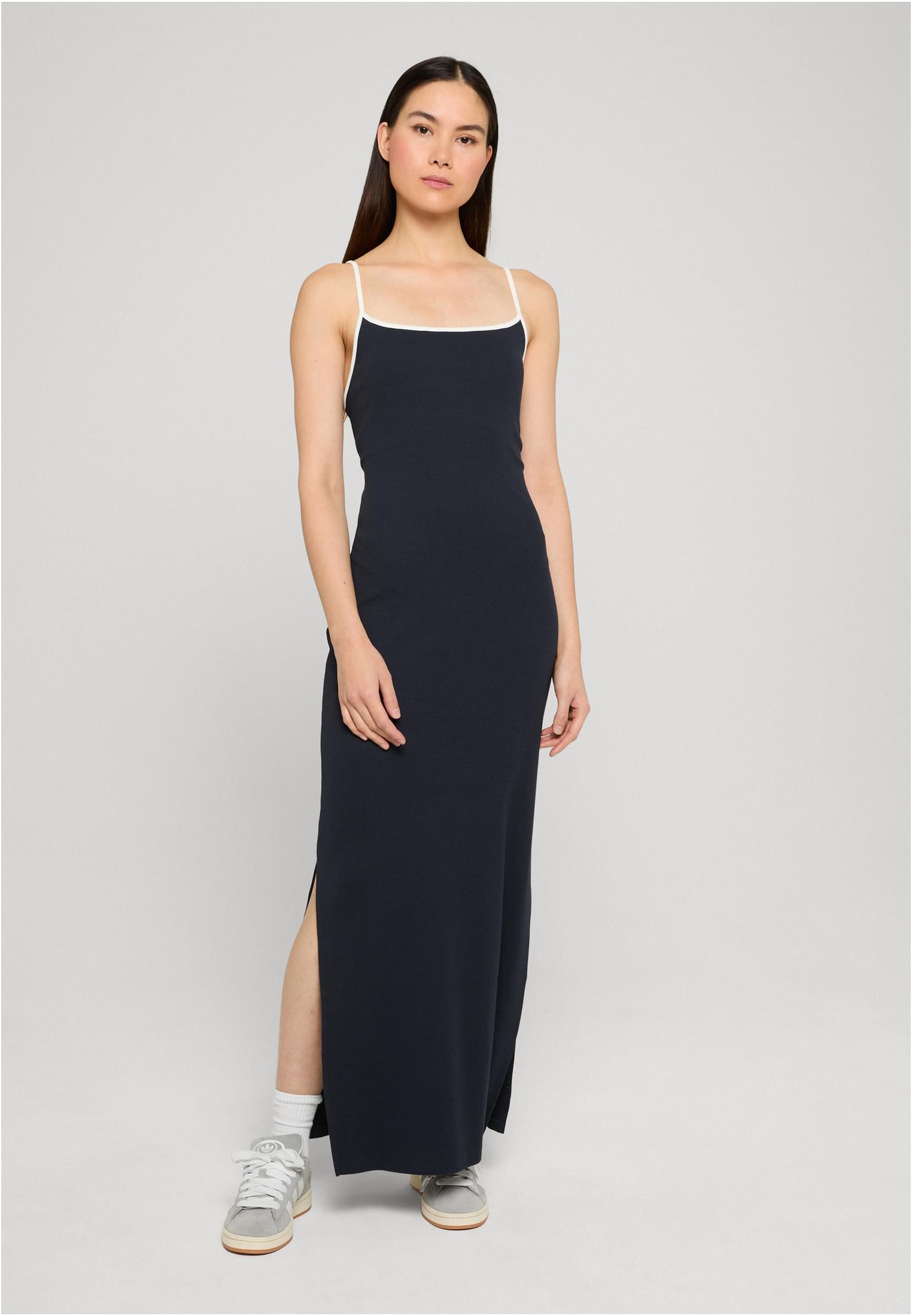 Urban Classics Abito Long Contrast Piping Rib