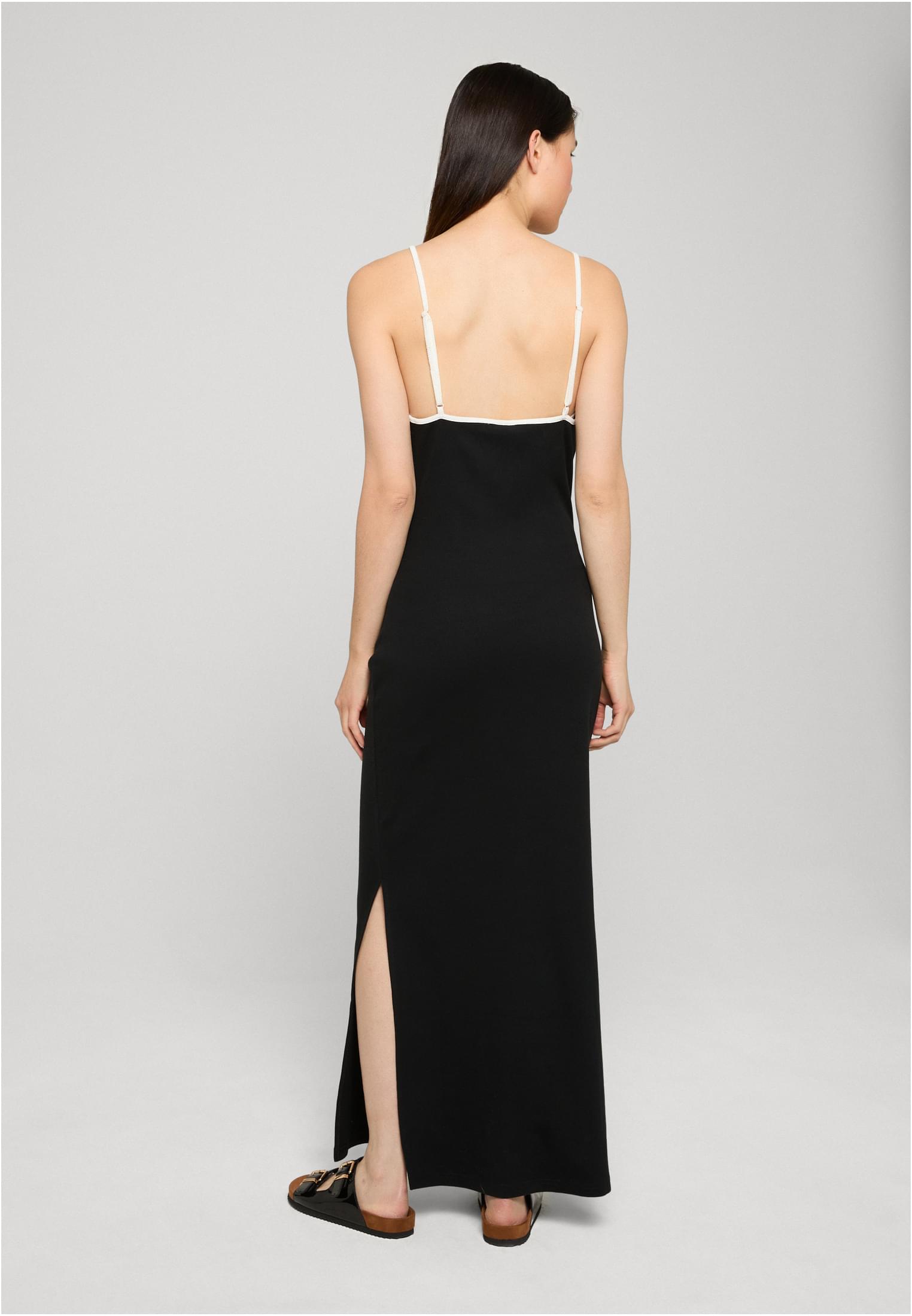 UC Ladies Abito Long Contrast Piping Rib