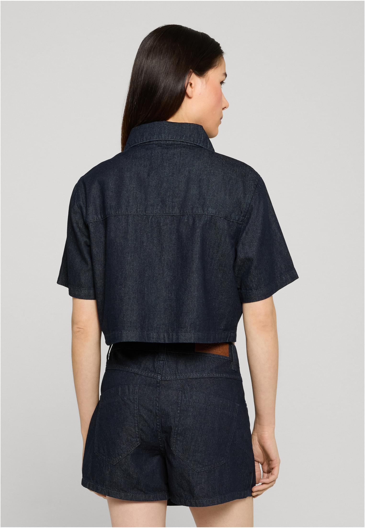 Urban Classics Camicia Cropped rinsed washed