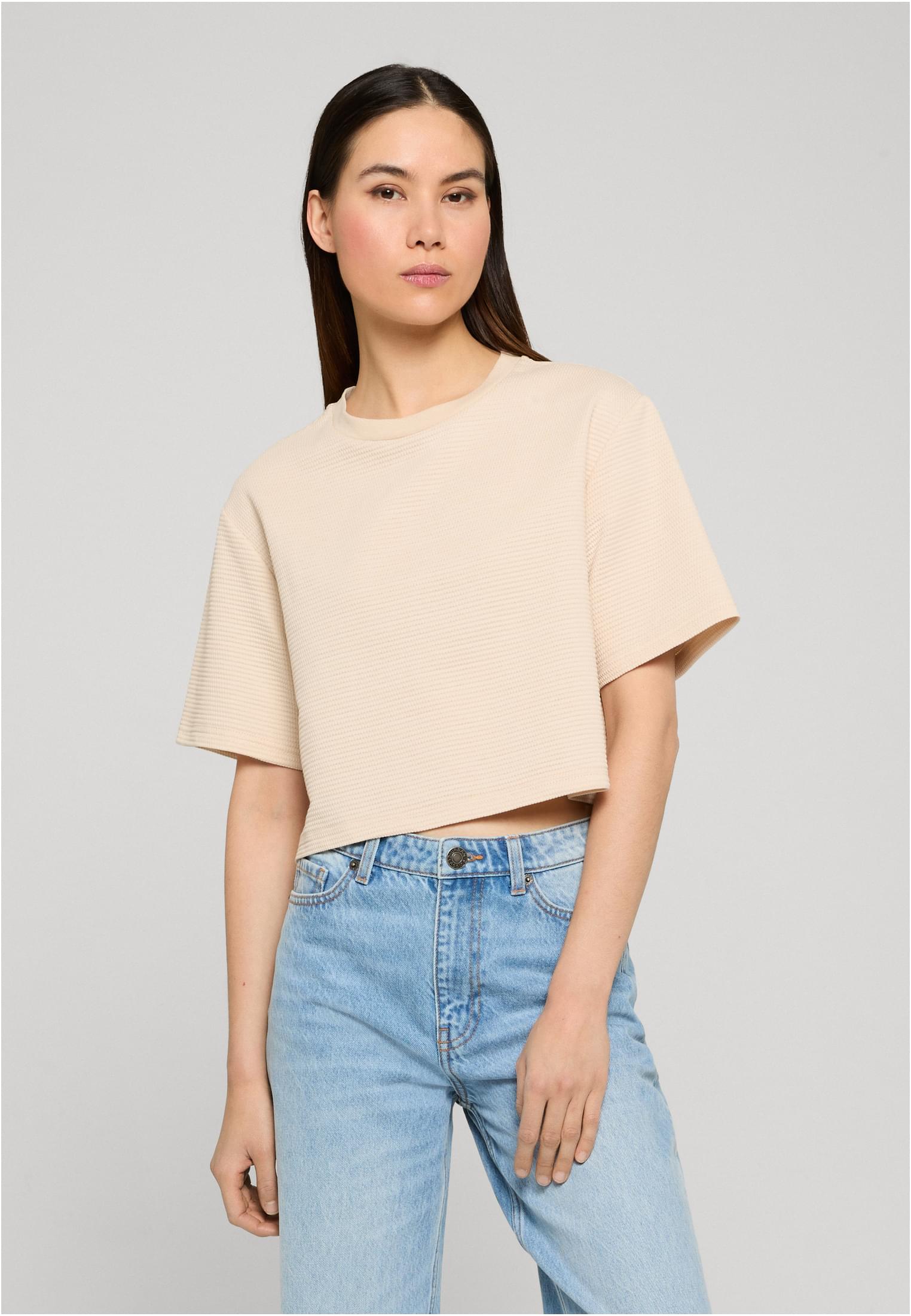 Urban Classics Maglietta Structured Cropped cloud