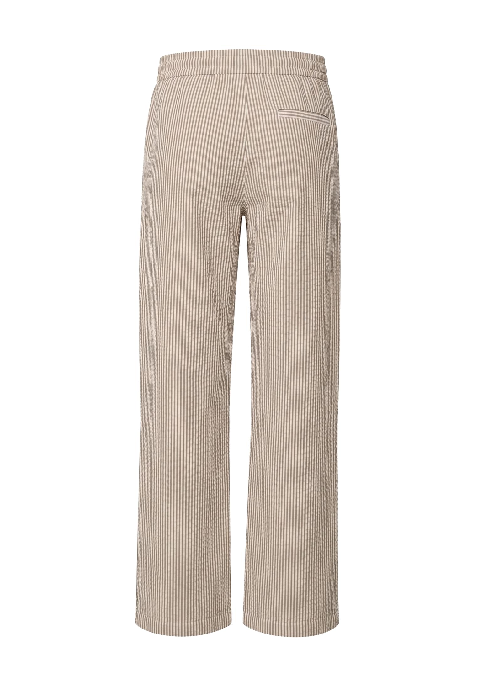 UC Men Pantaloni Seersucker Beach brownmocca/white