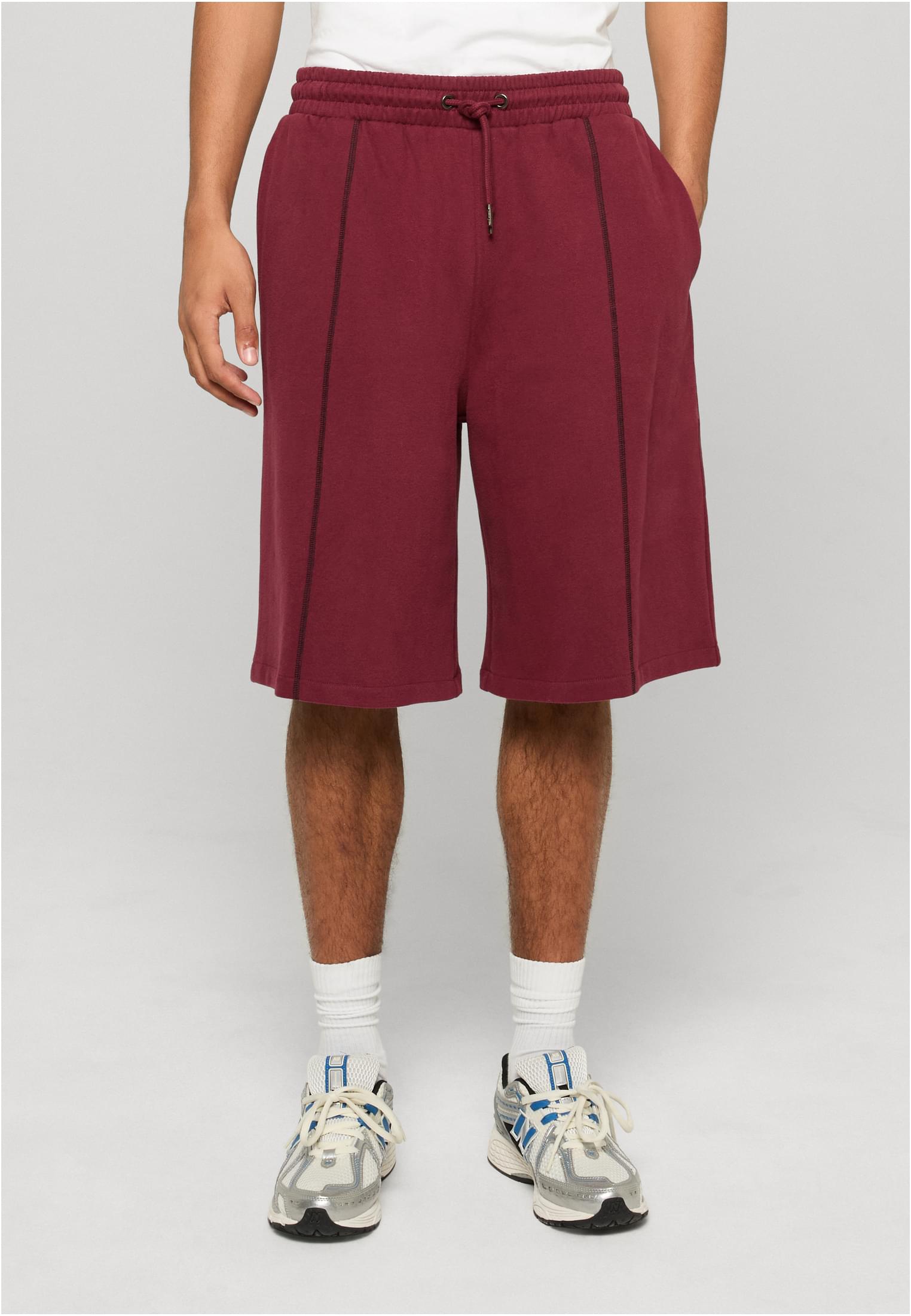 Urban Classics Pantaloncini Contrast Seam Peached Bermuda darkbrickred